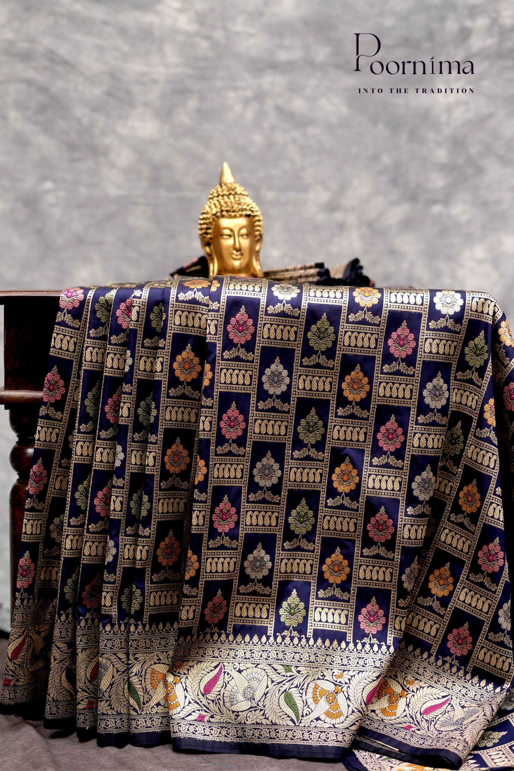 BENARASI PATTU- BLUE