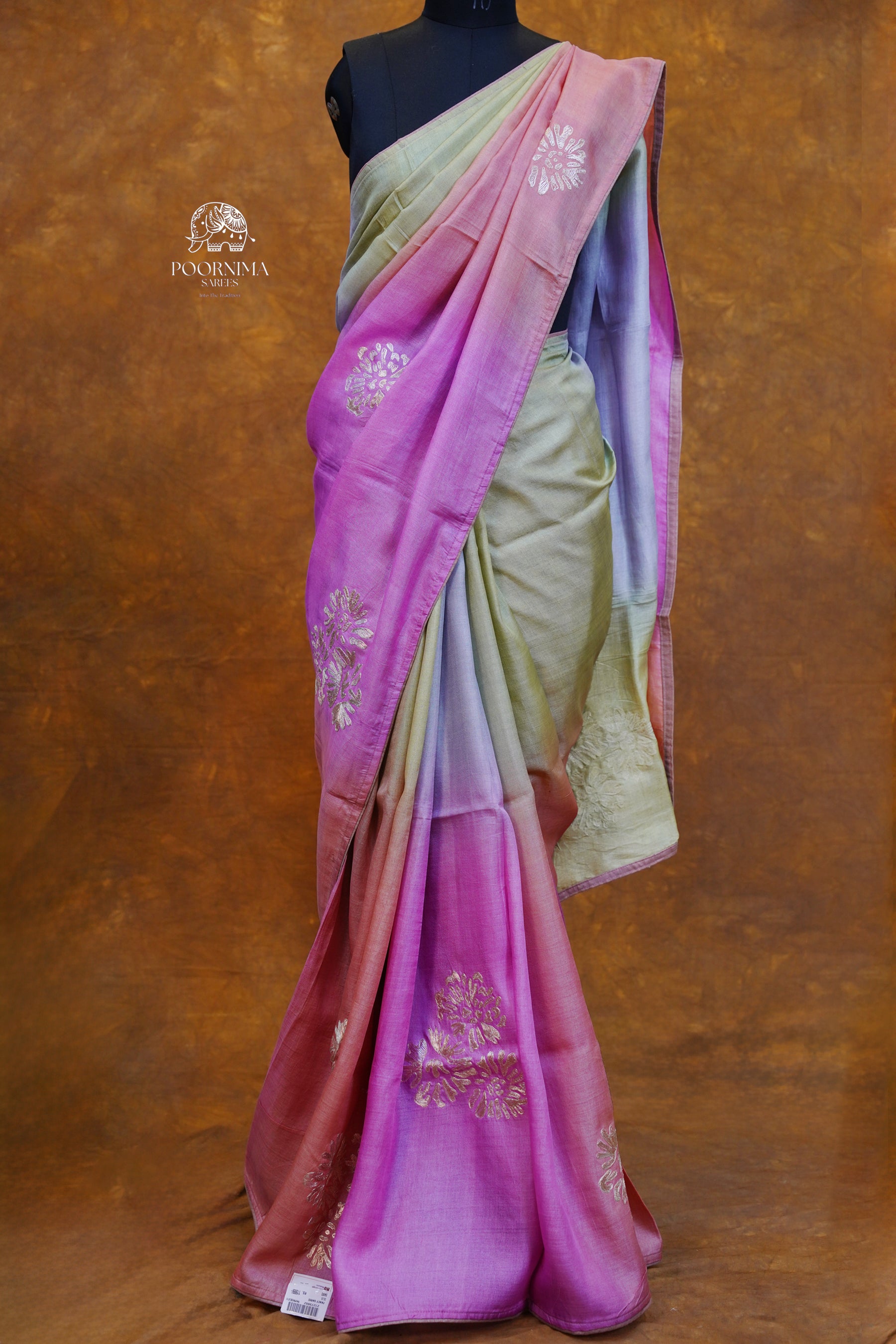 PURE TUSSAR SAREE