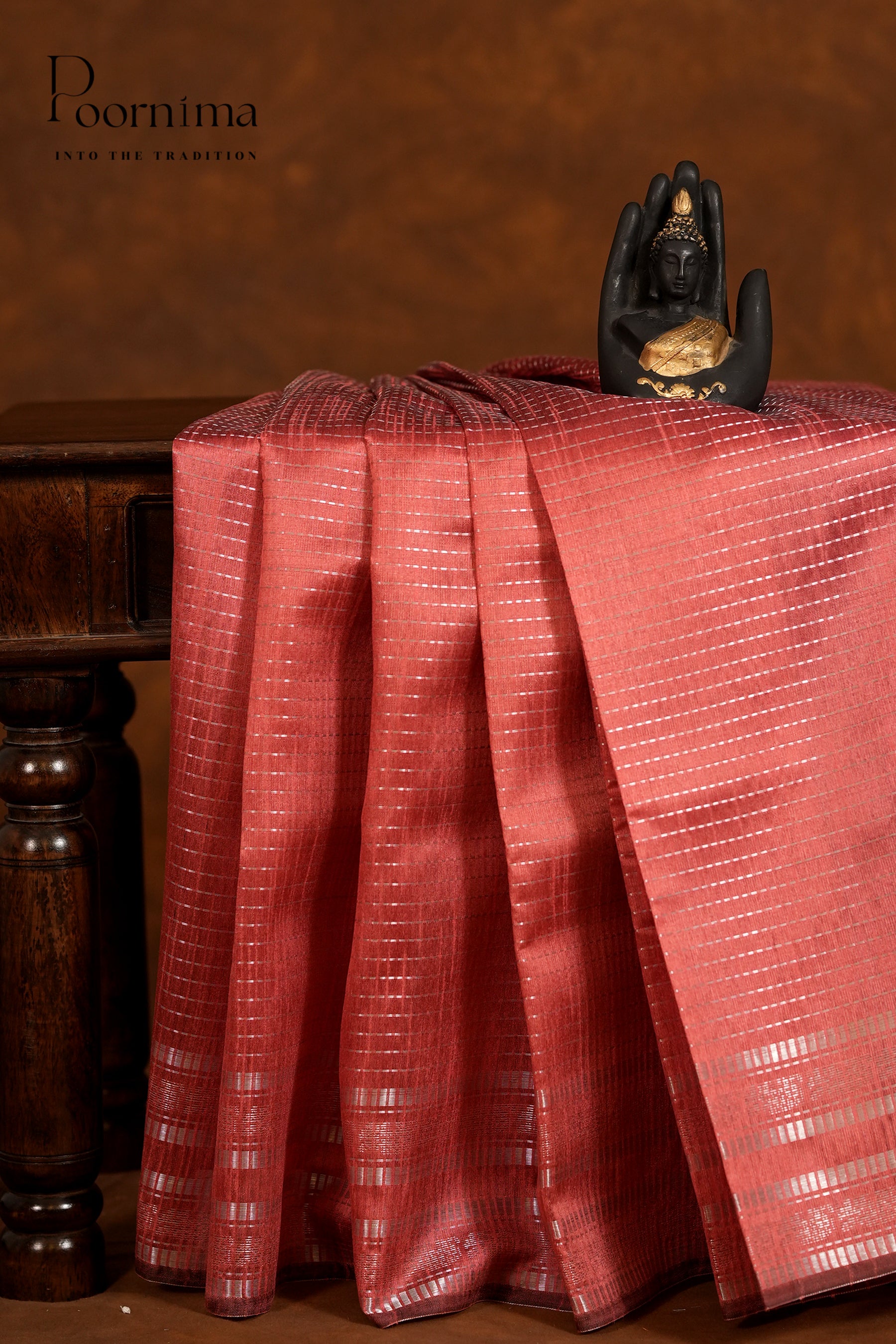 DUPIYANA FANCY SAREE- PEACH
