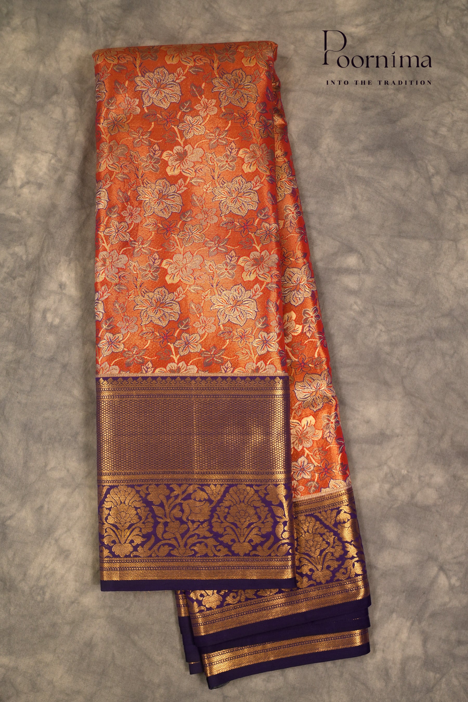 VINTAGE KANJEEVARAM- ORANGE