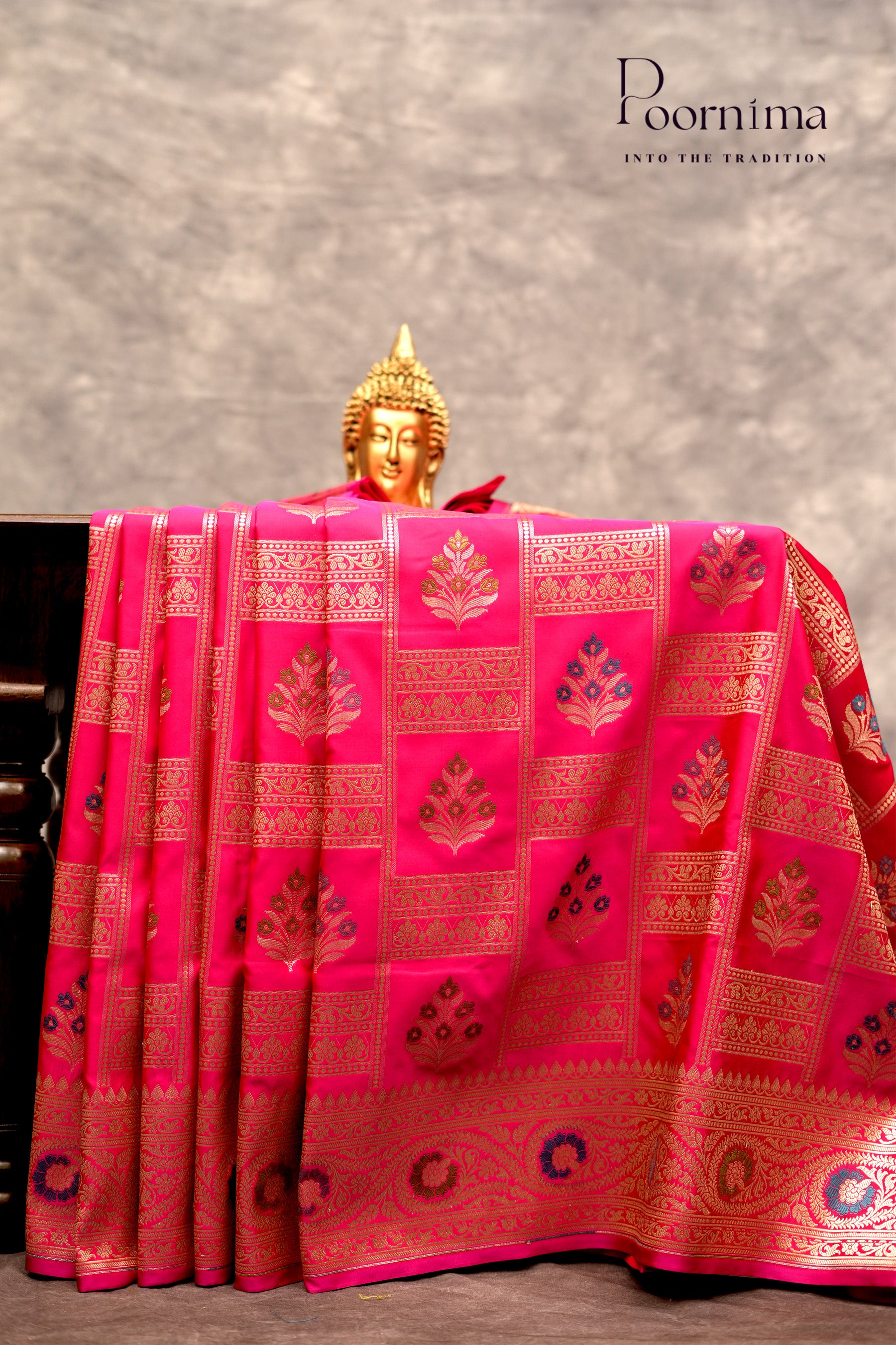 BENARASI PATTU- DARK PINK