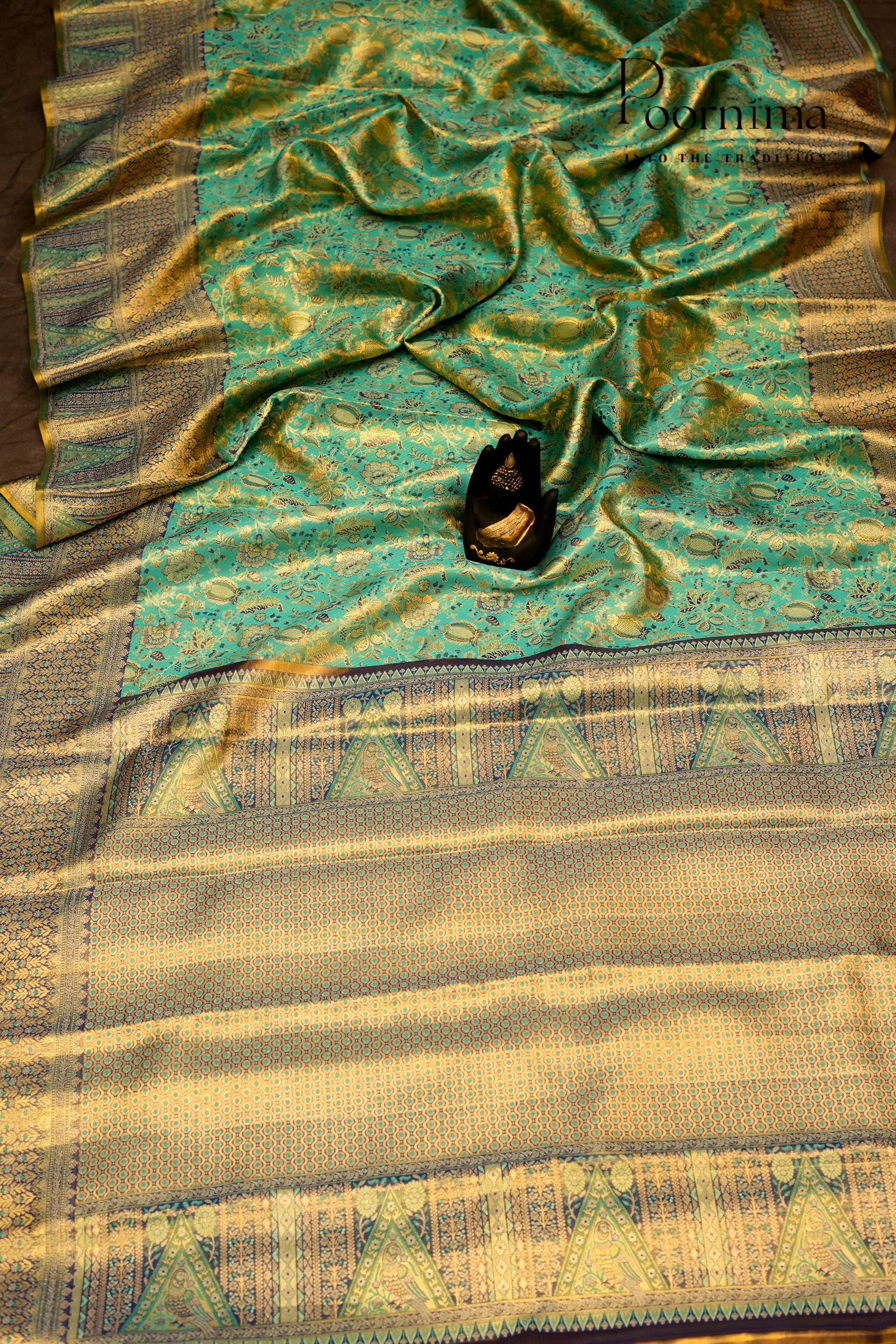 VINTAGE KANJEEVARAM-SEA GREEN