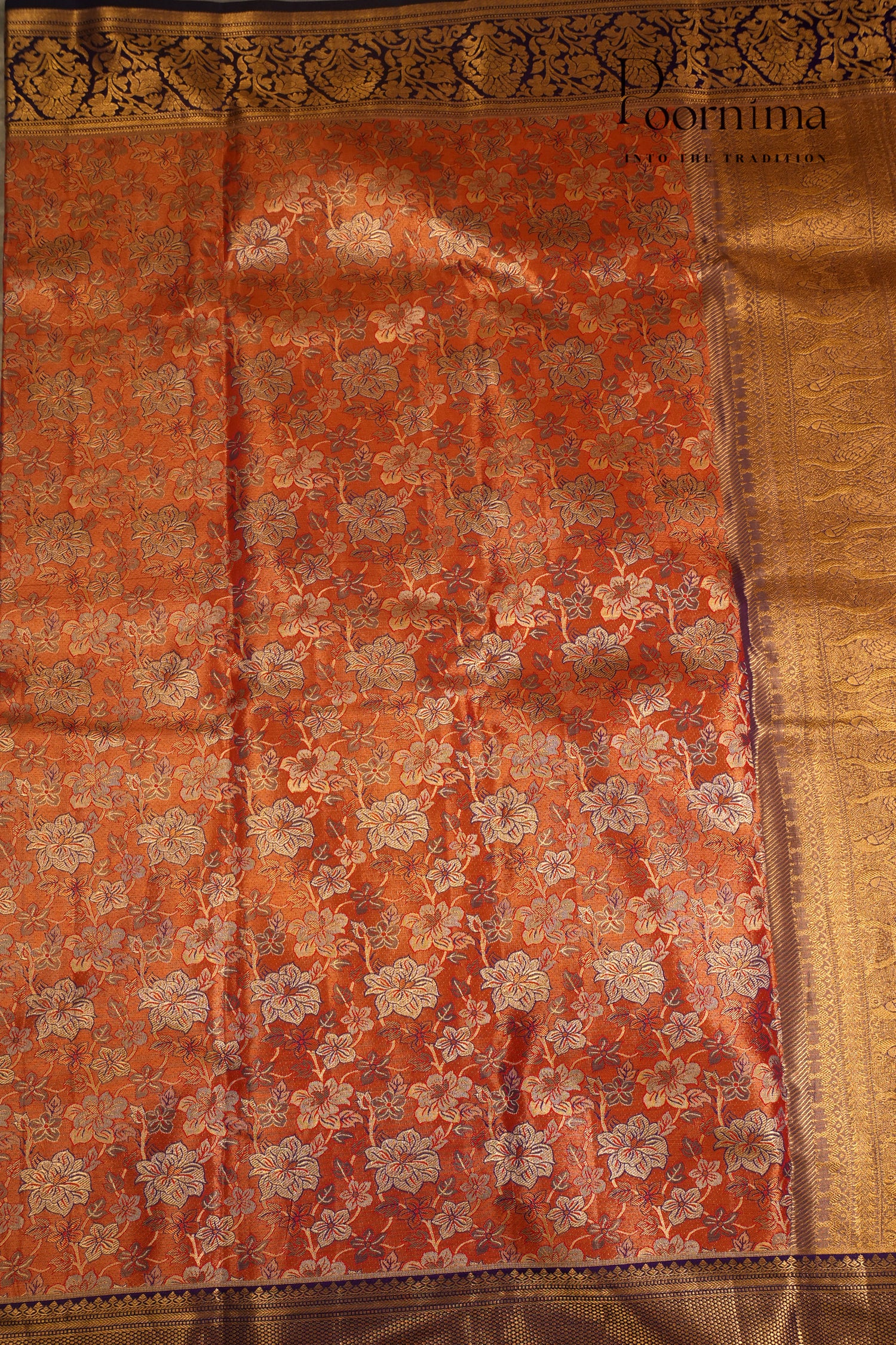 VINTAGE KANJEEVARAM- ORANGE