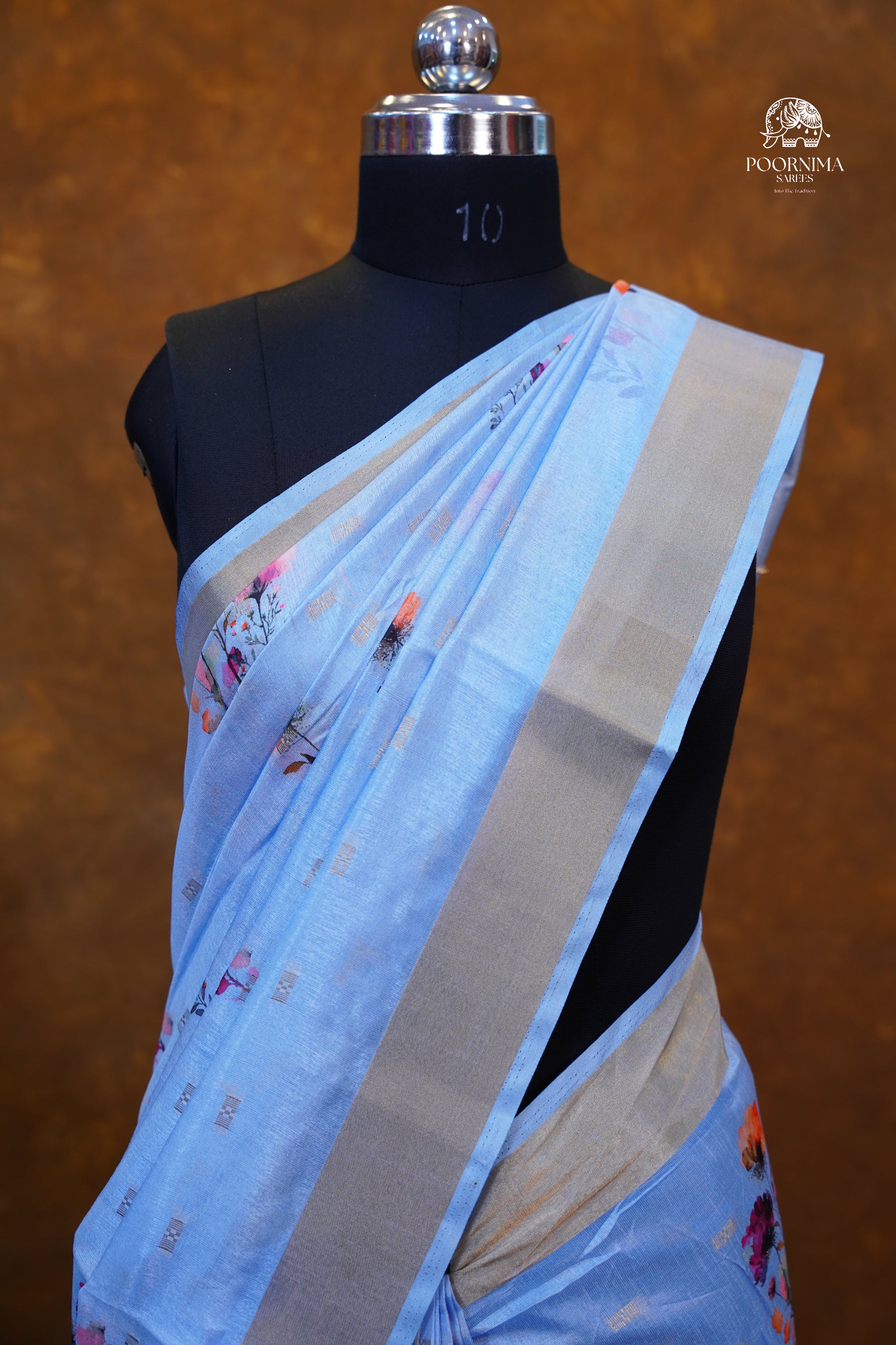 CHANDERI SAREE - LAVENDER