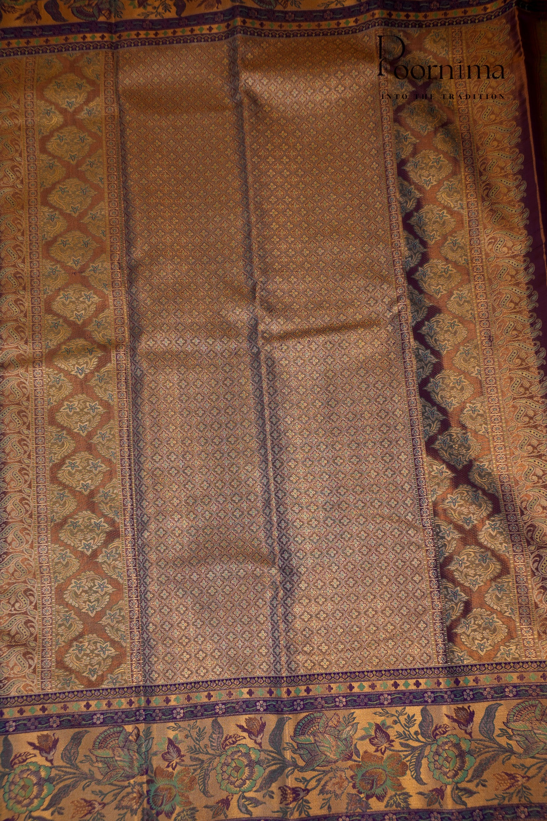 VINTAGE KANJEEVARAM -PISTA GREEN