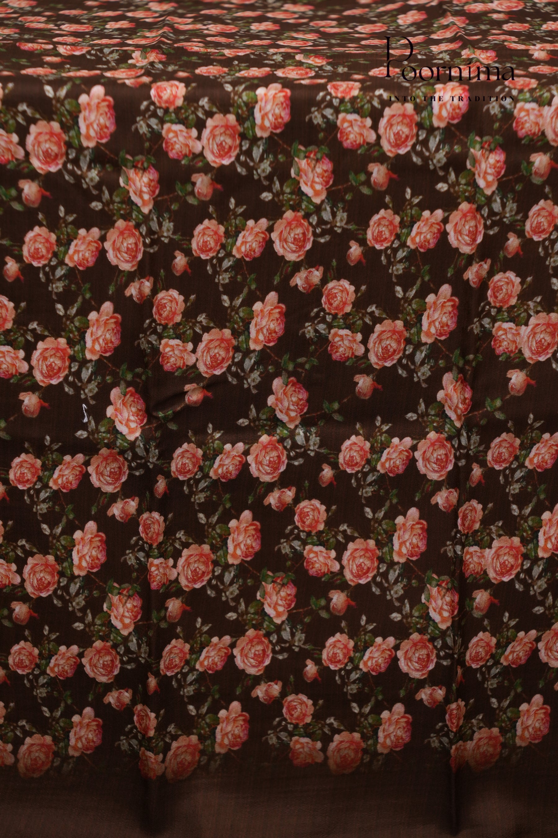 SEMI MYSORE SILK PRINTED SAREE-LIGHT PURPLE