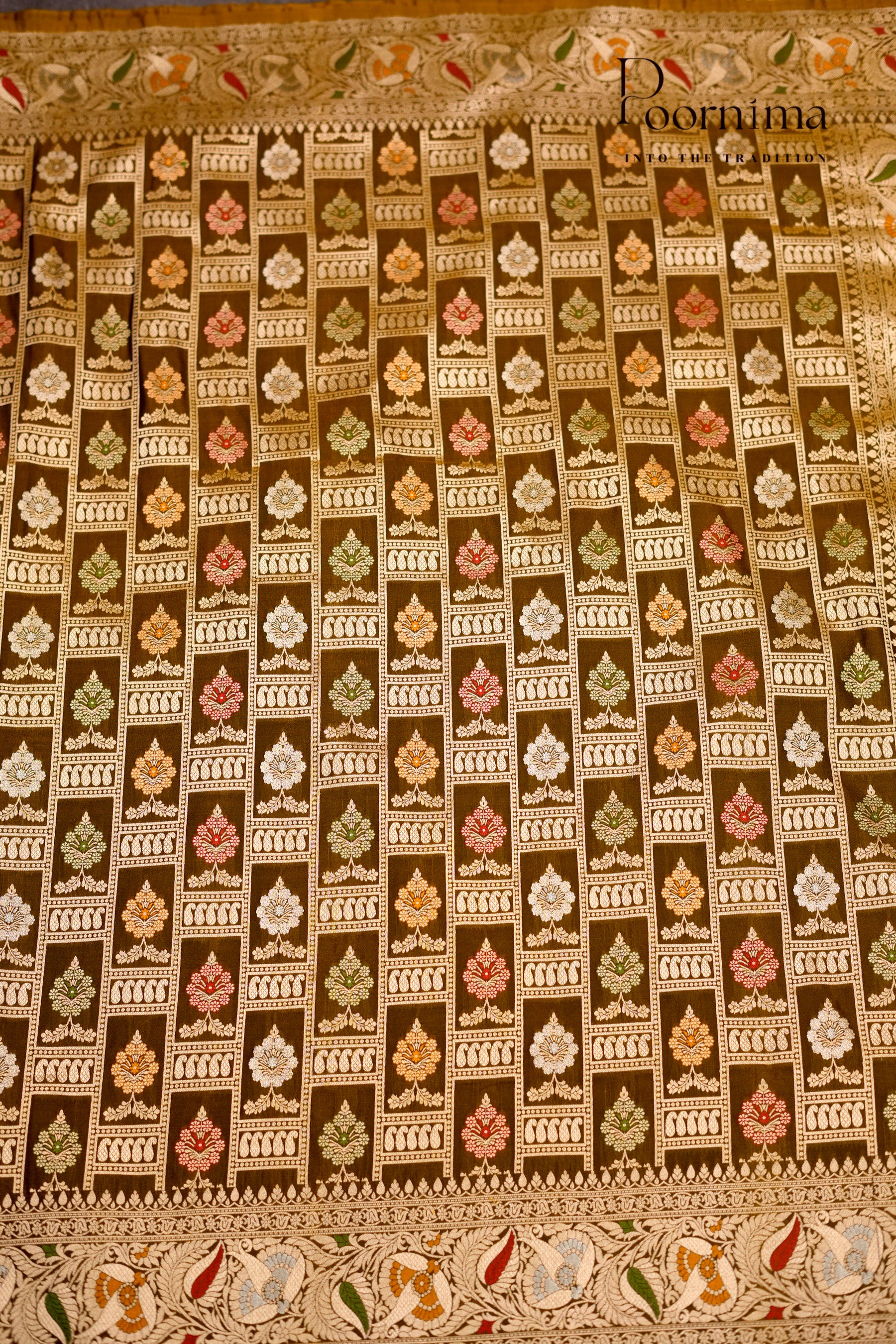 BENARASI PATTU- CARAMEL