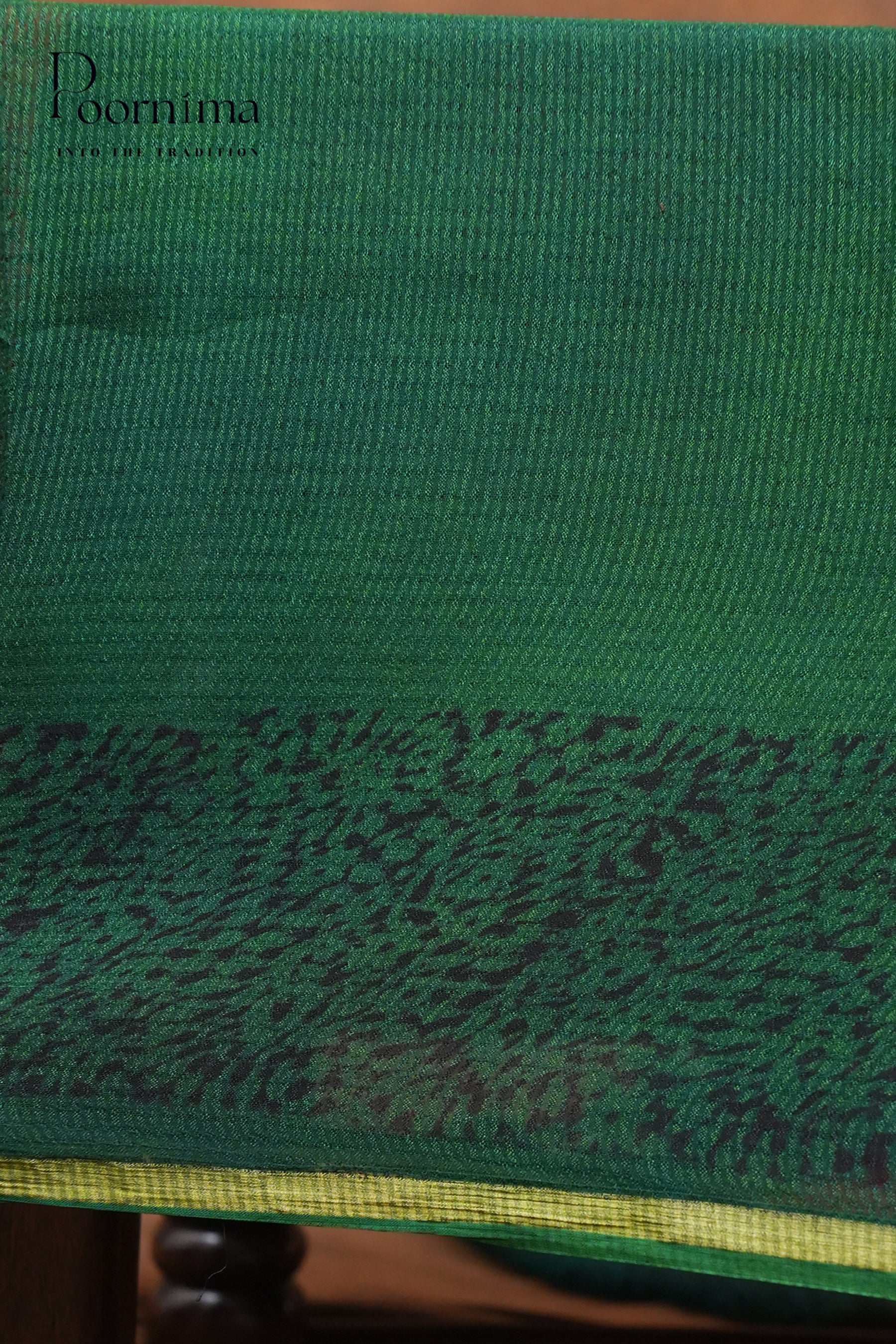 CHECKS GEORGETTE BLOCK PRINT SAREE- TOMATO RED