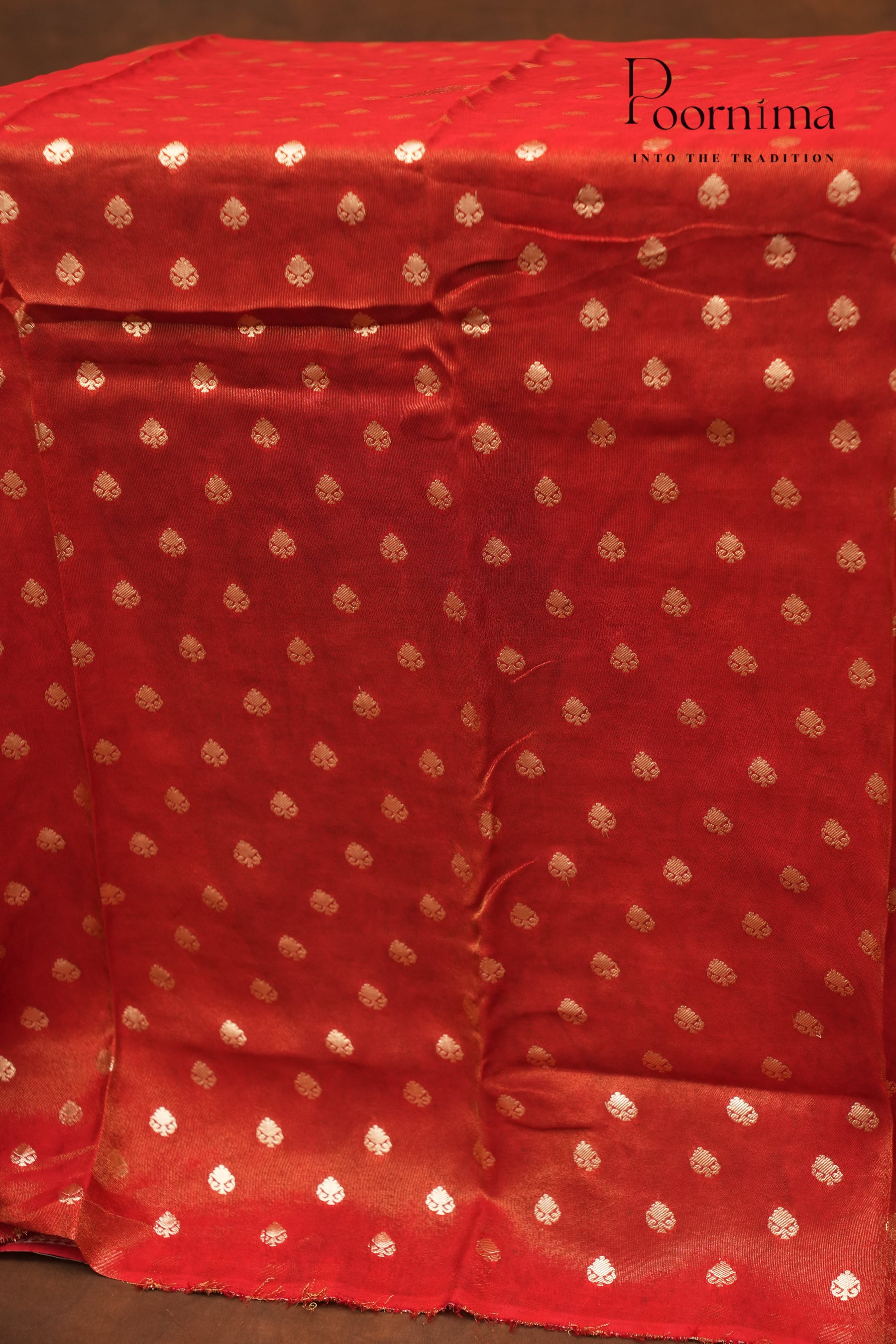 CHINNON GEORGETTE SAREE-HALF WHITE