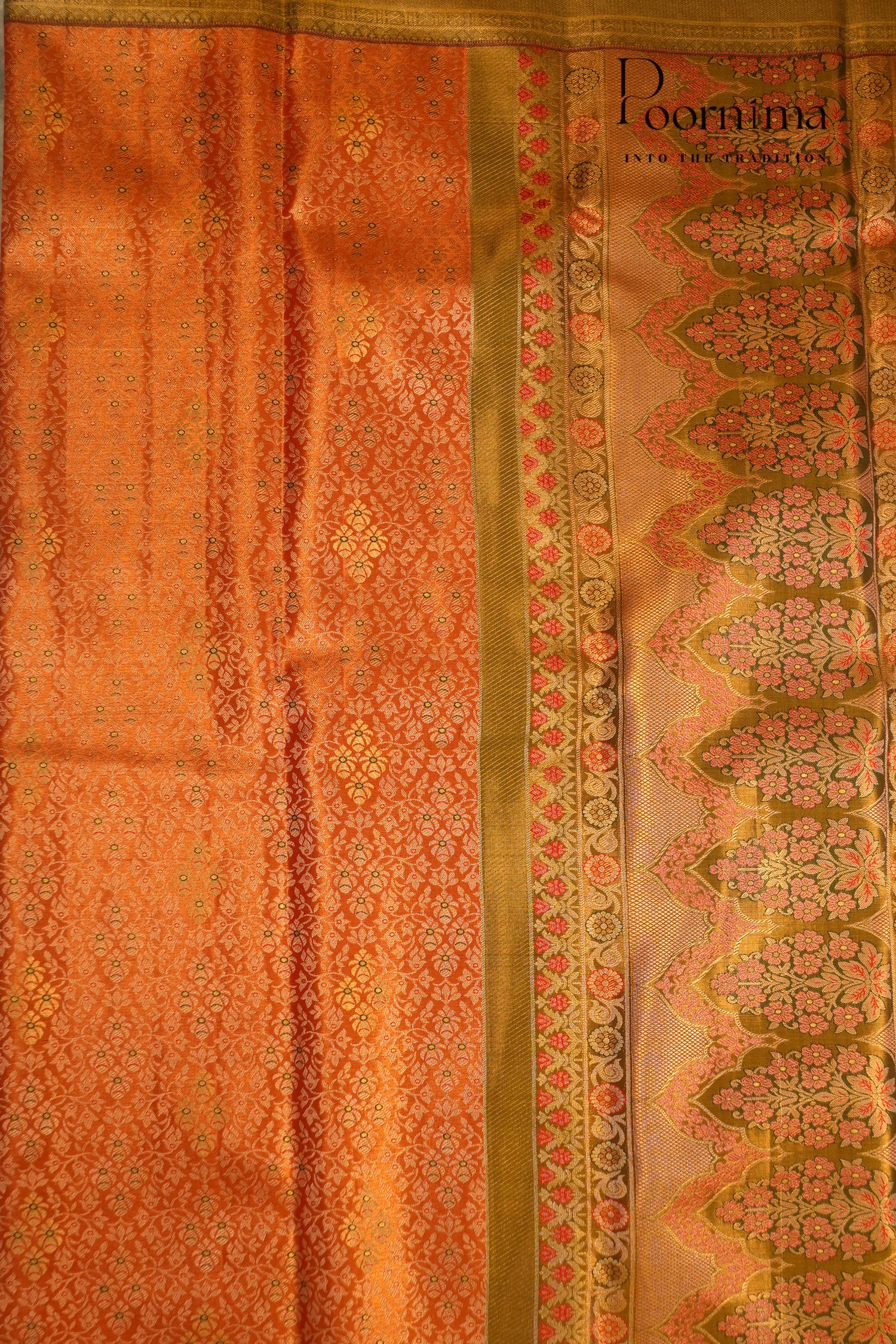 VINTAGE KANJEEVARAM- ORANGE