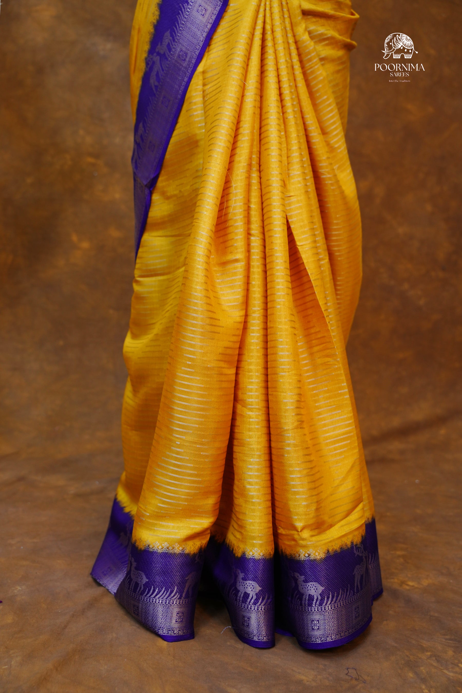DOLA SILK SAREE- YELLOW