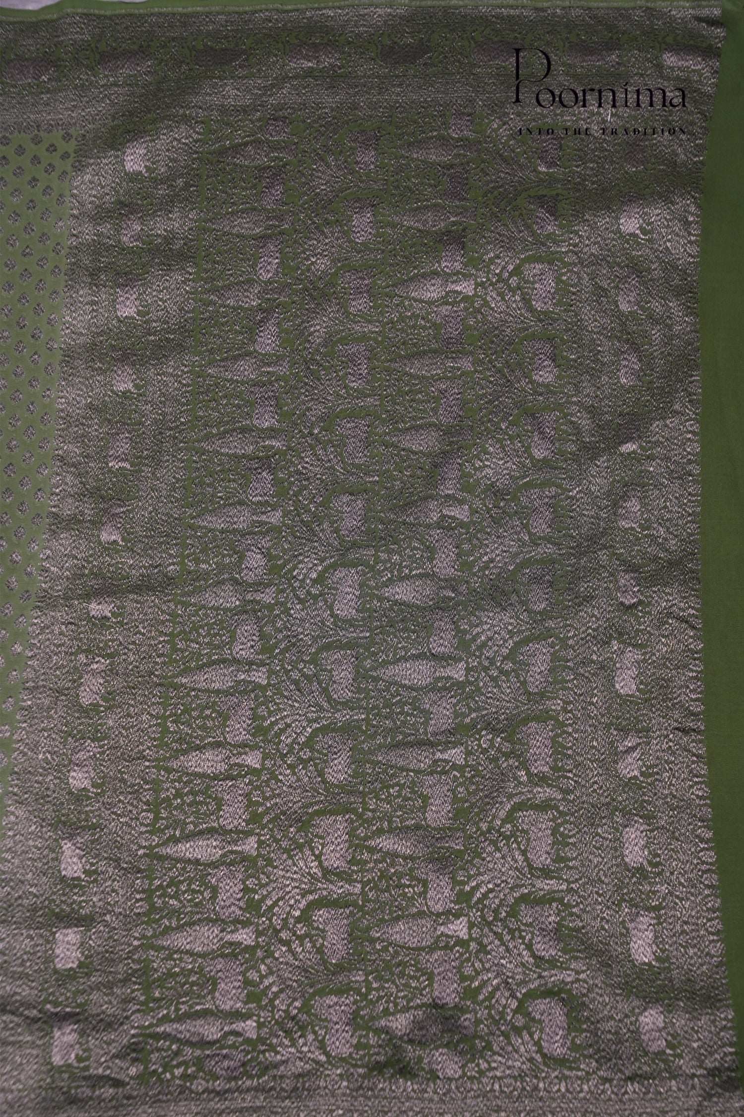 BENARASI GEORGETTE SAREE-GREEN