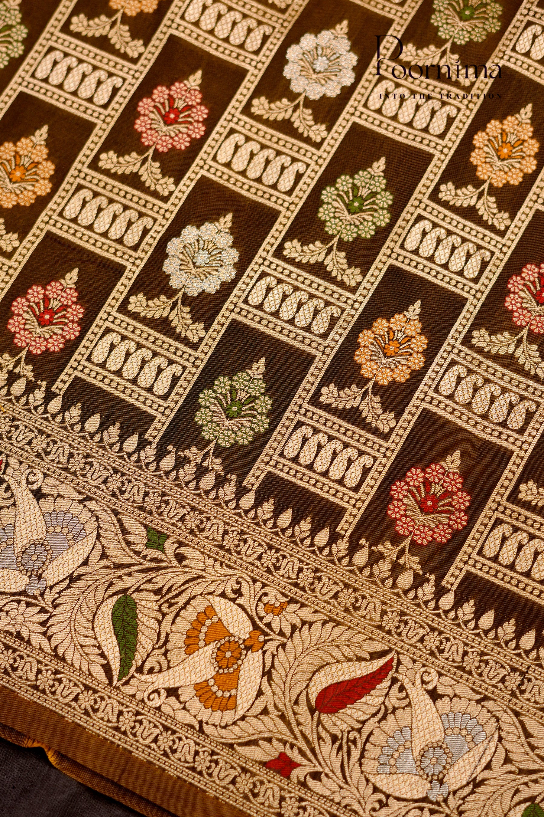 BENARASI PATTU- CARAMEL