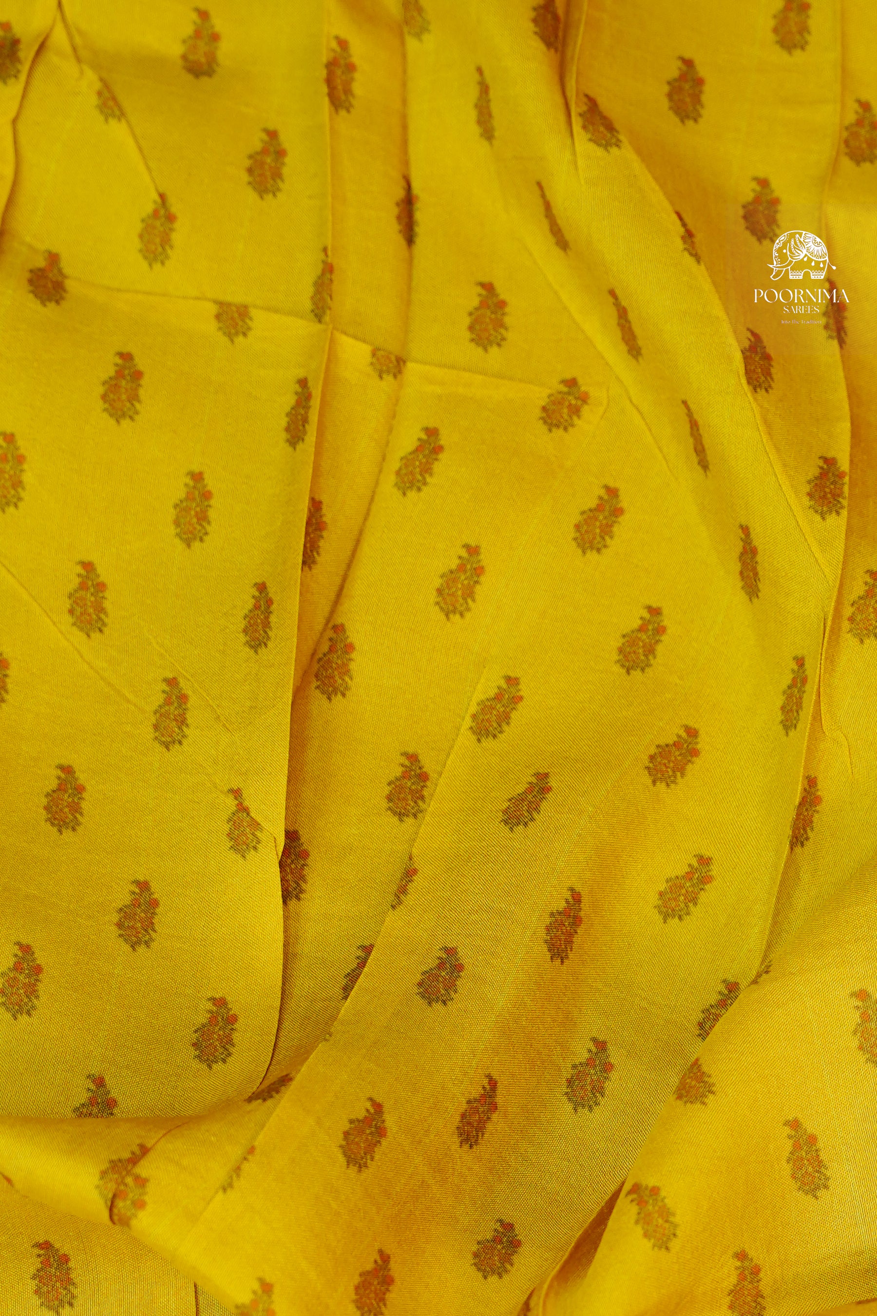 MYSORE CRAPE DIGITAL PRINTED SAREE - YELLOW
