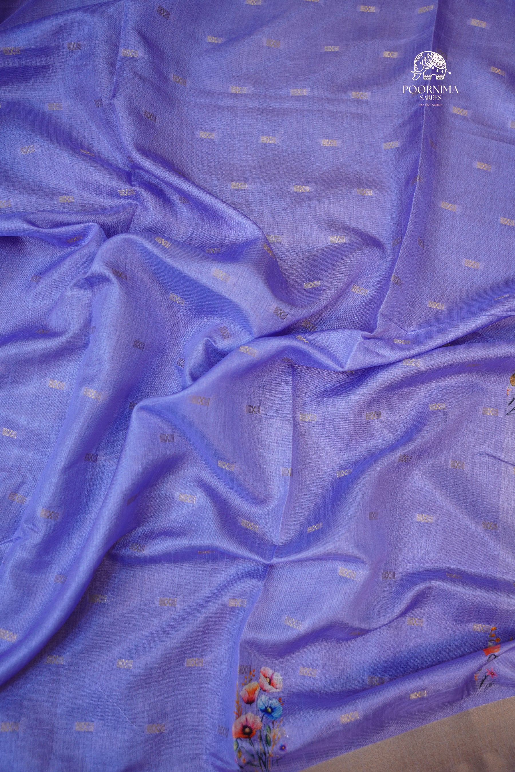 CHANDERI SAREE- VIOLET
