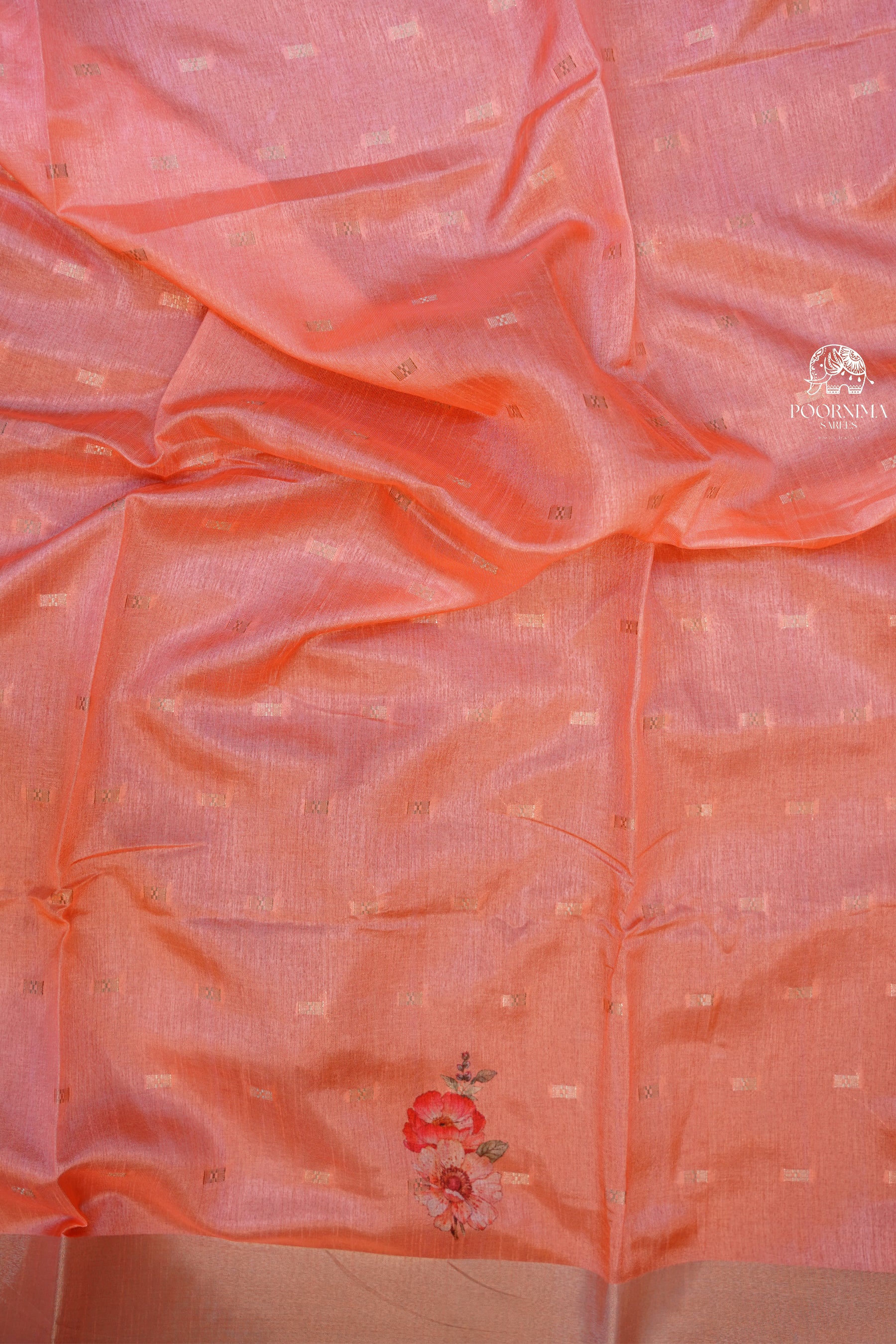 CHANDERI SAREE - IVORY CREAM