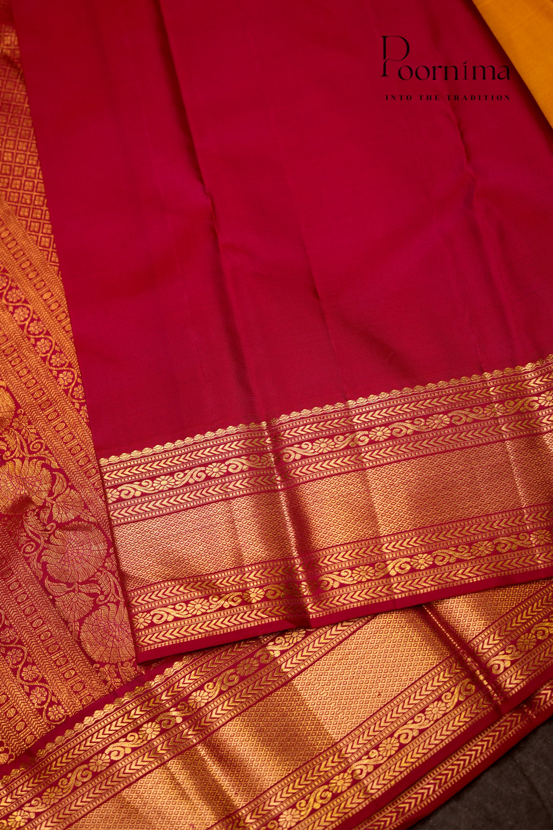 VINTAGE KANJEEVARAM- DARK YELLOW