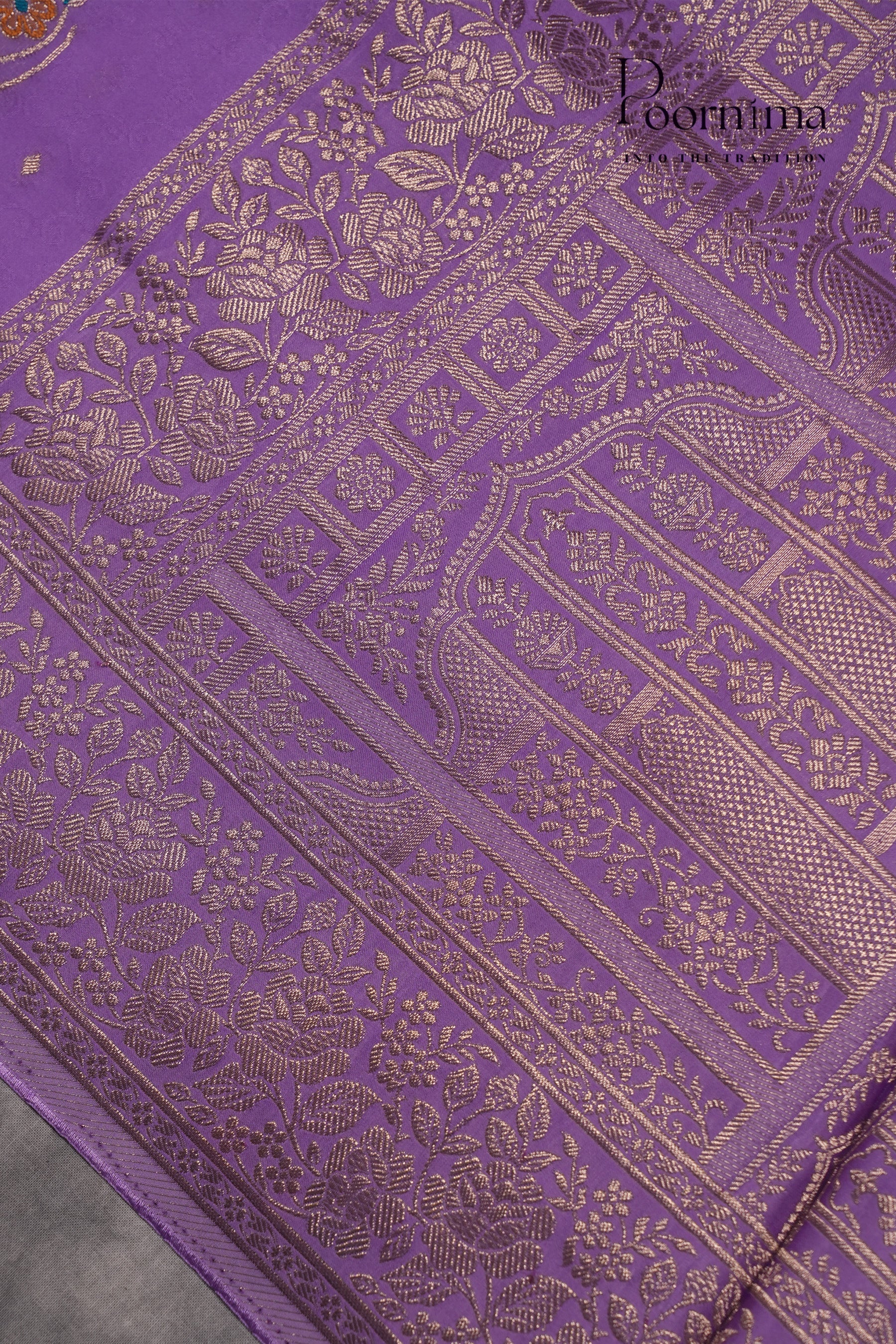 BENARASI FANCY SAREE- PURPLE