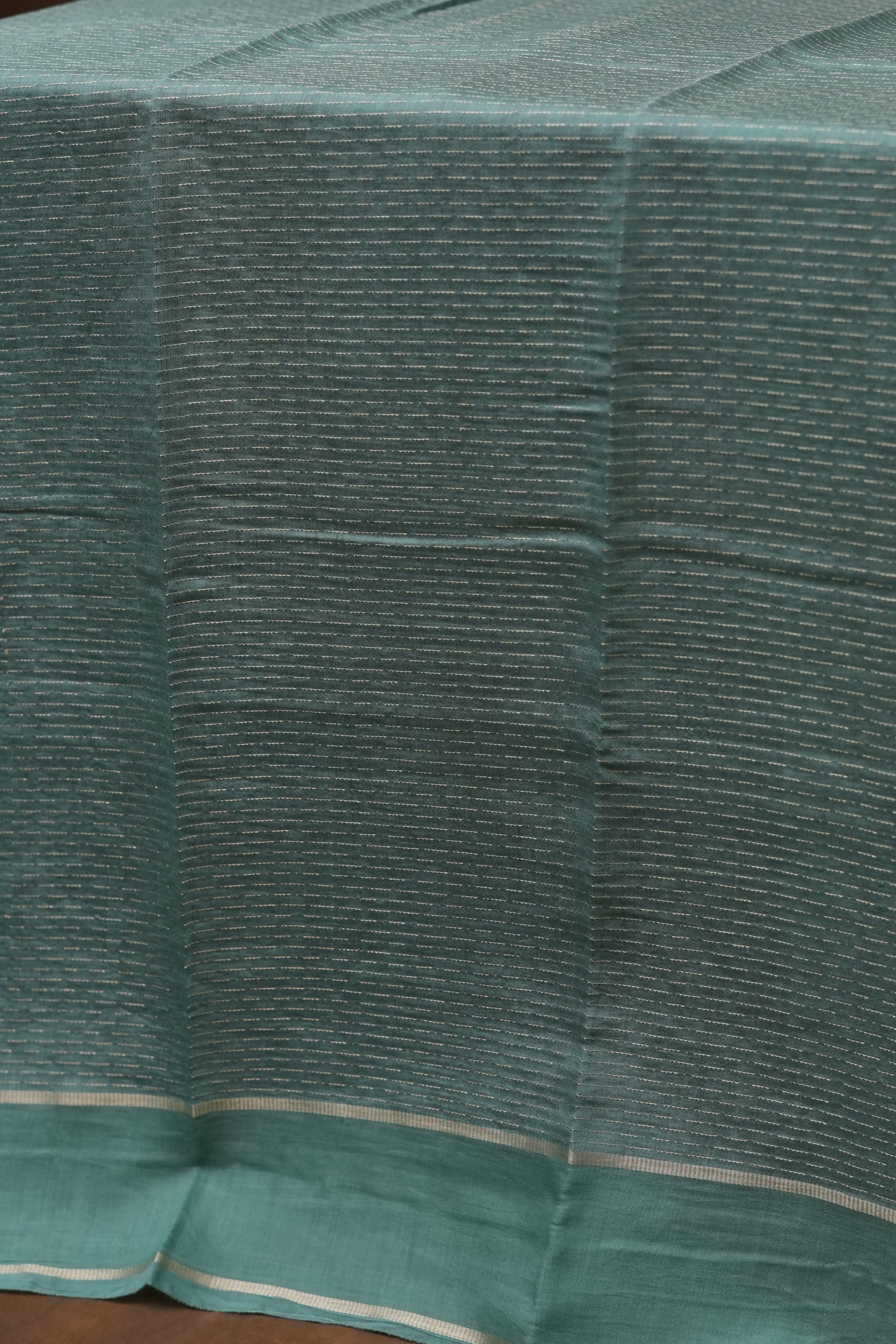 SEMI MYSORE CRAPE SAREE-BRINJAL