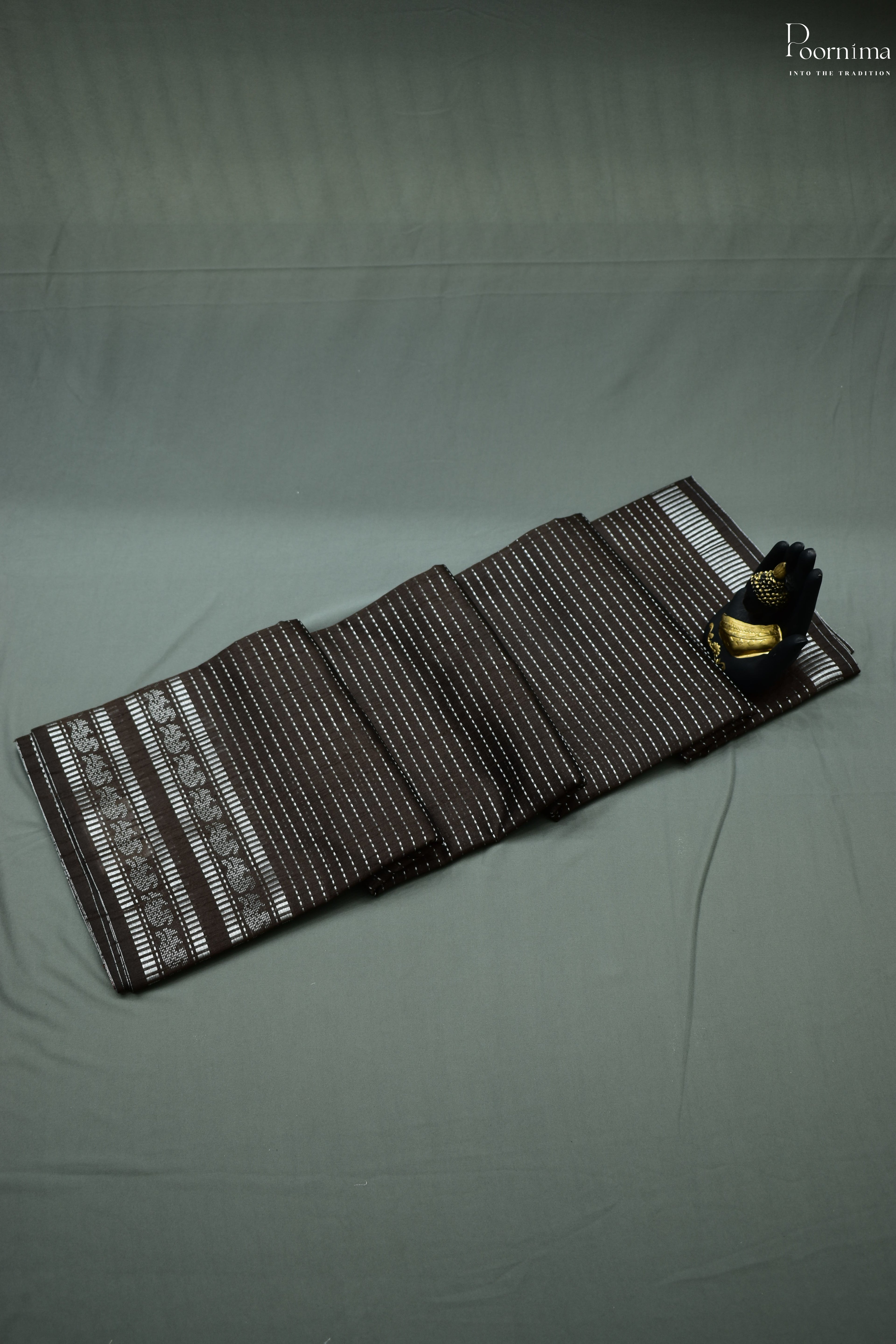 BROWN- DUPIYANA FANCY SAREE