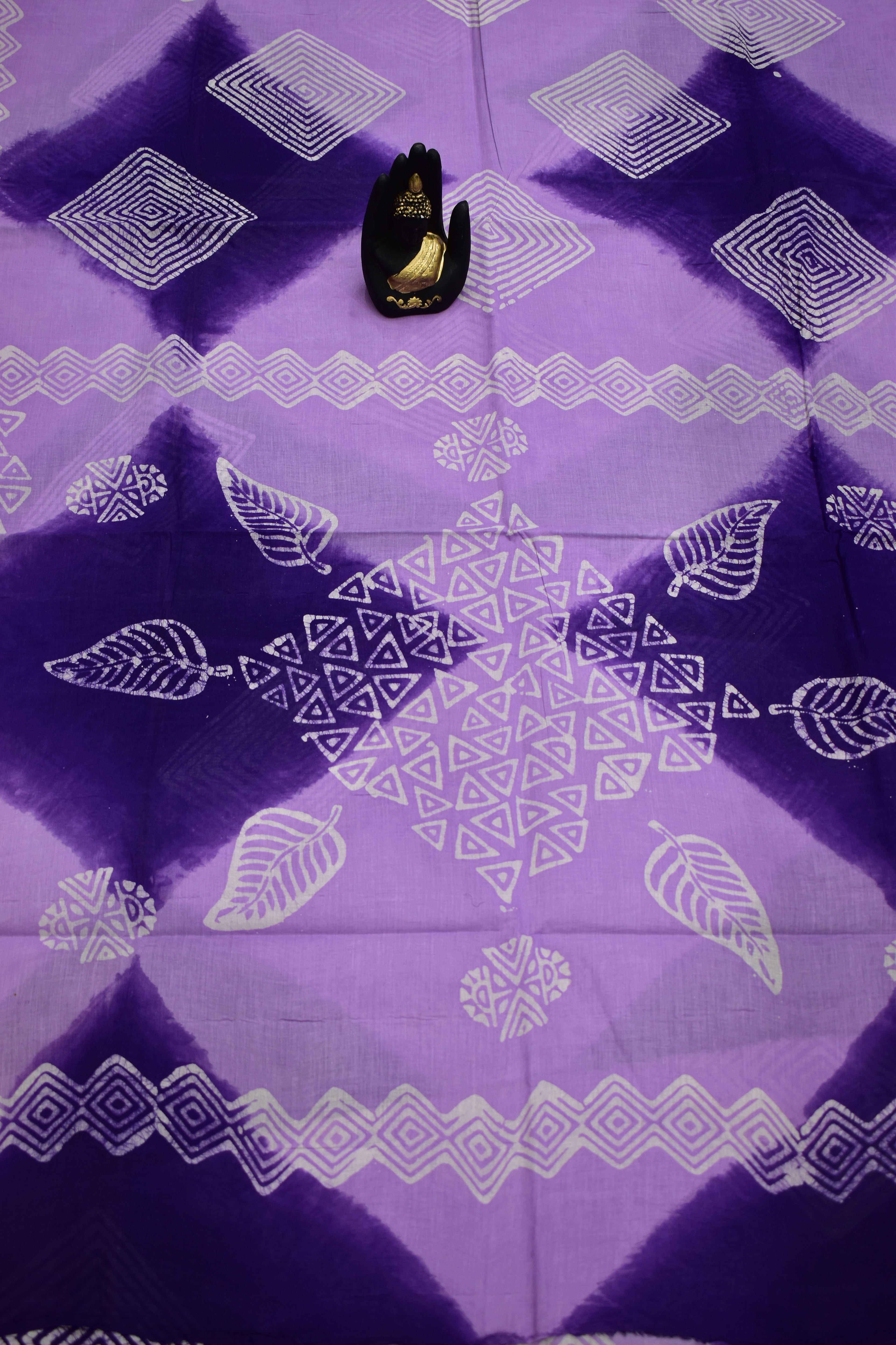 SKY BLUE & ROYAL BLUE-COTTON SAREE