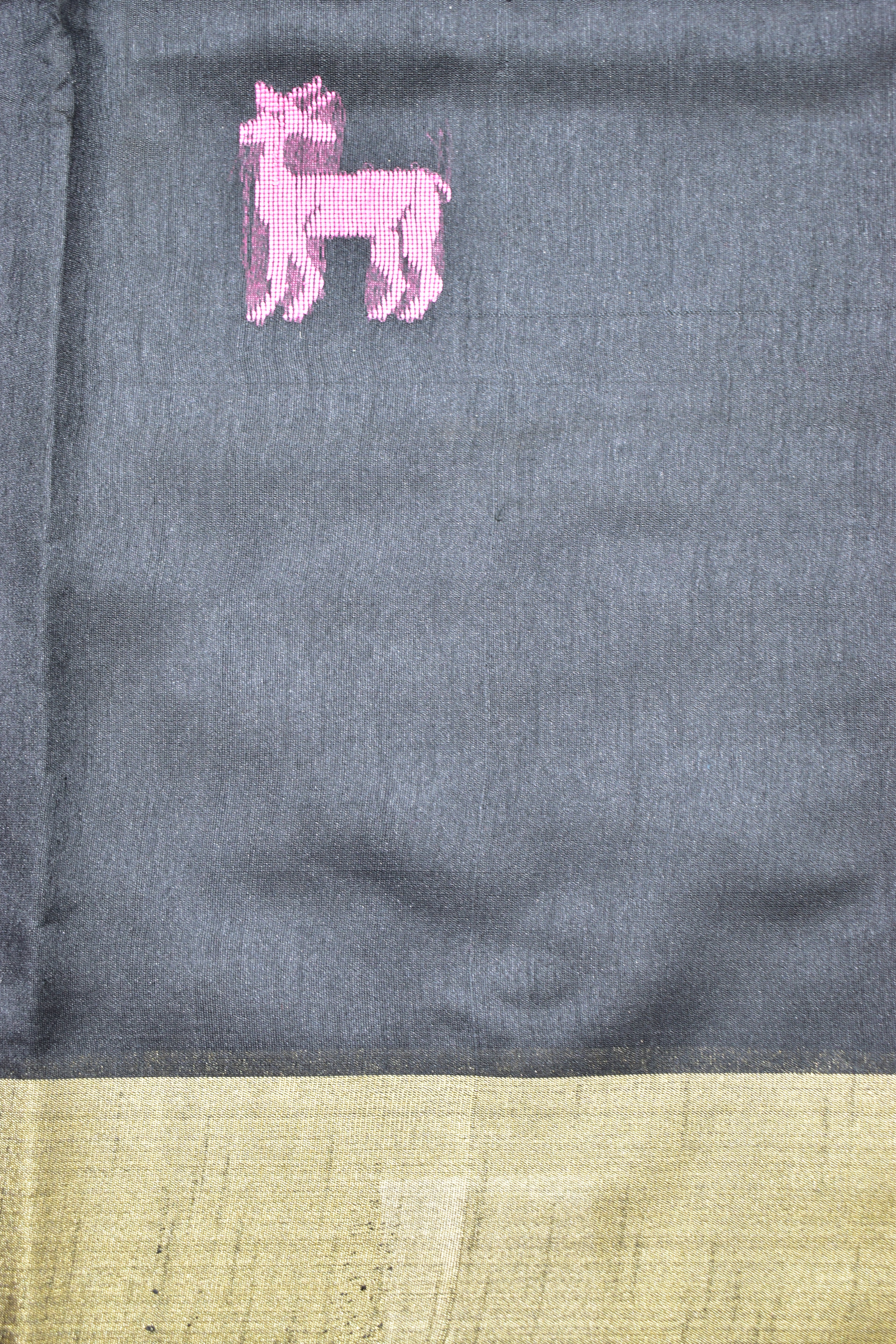 BLACK- KHADI PATTU SAREE