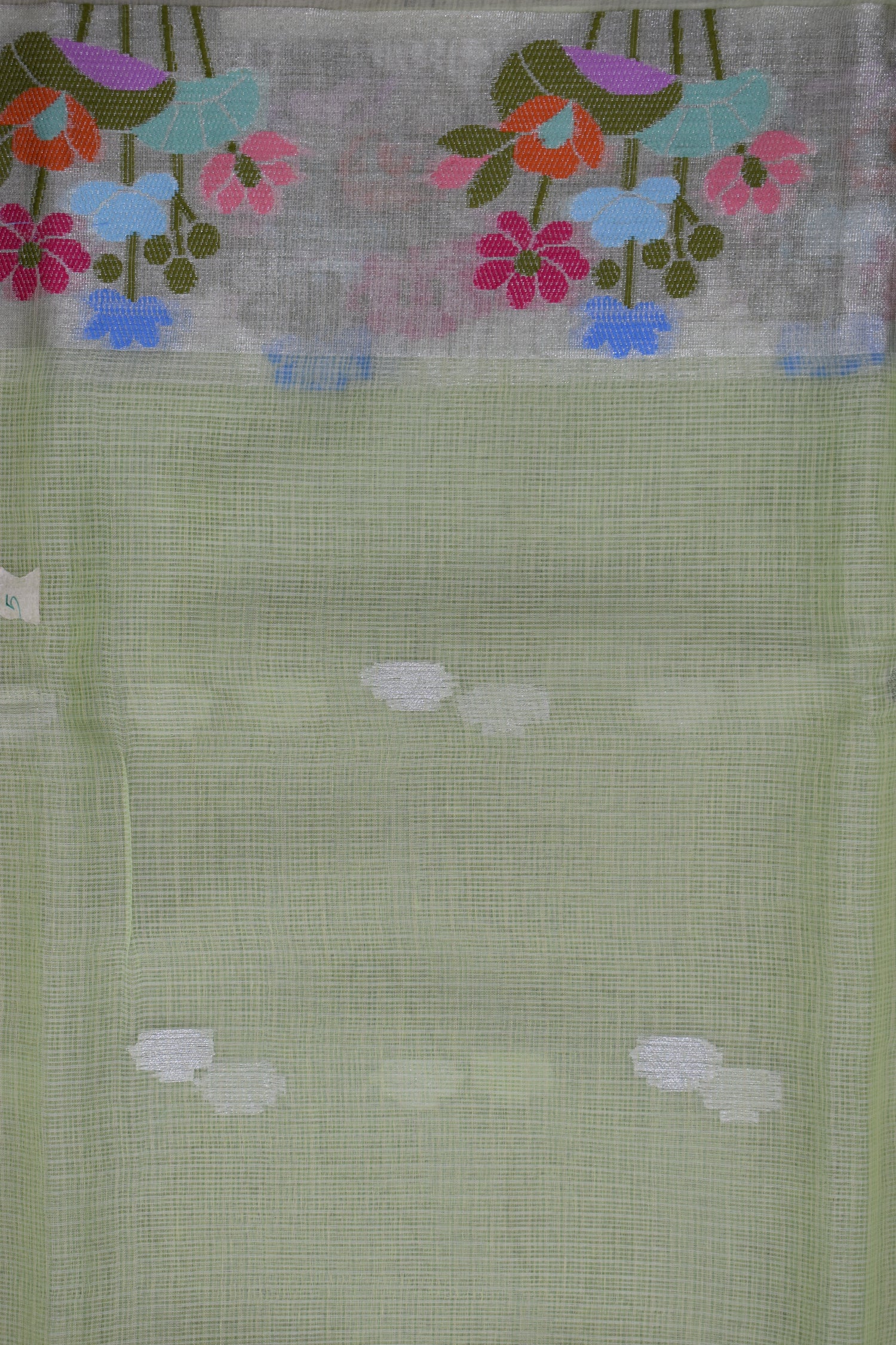 MEHENDI GREEN-BENARAS KOTA WEAVING SAREE