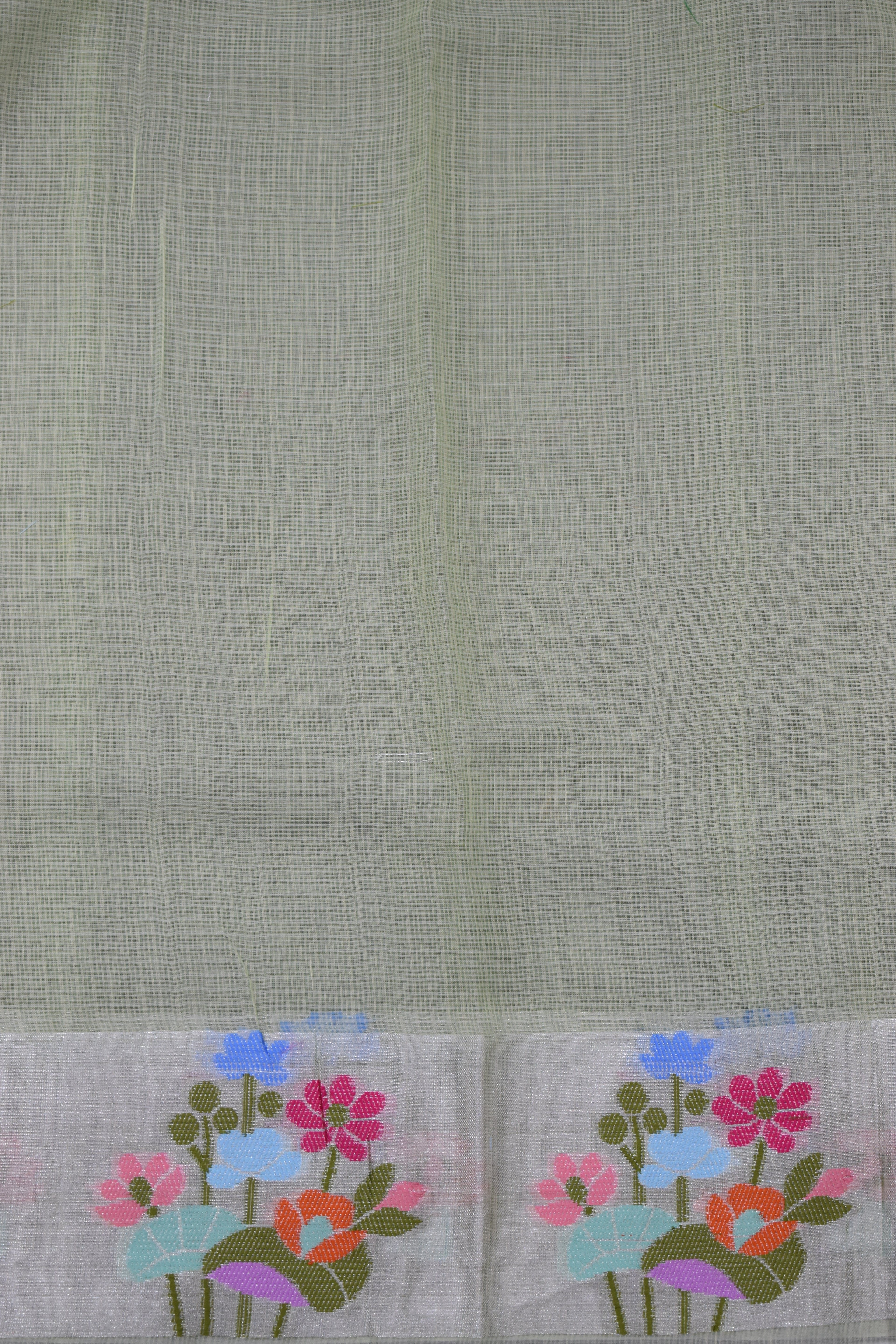 MEHENDI GREEN-BENARAS KOTA WEAVING SAREE
