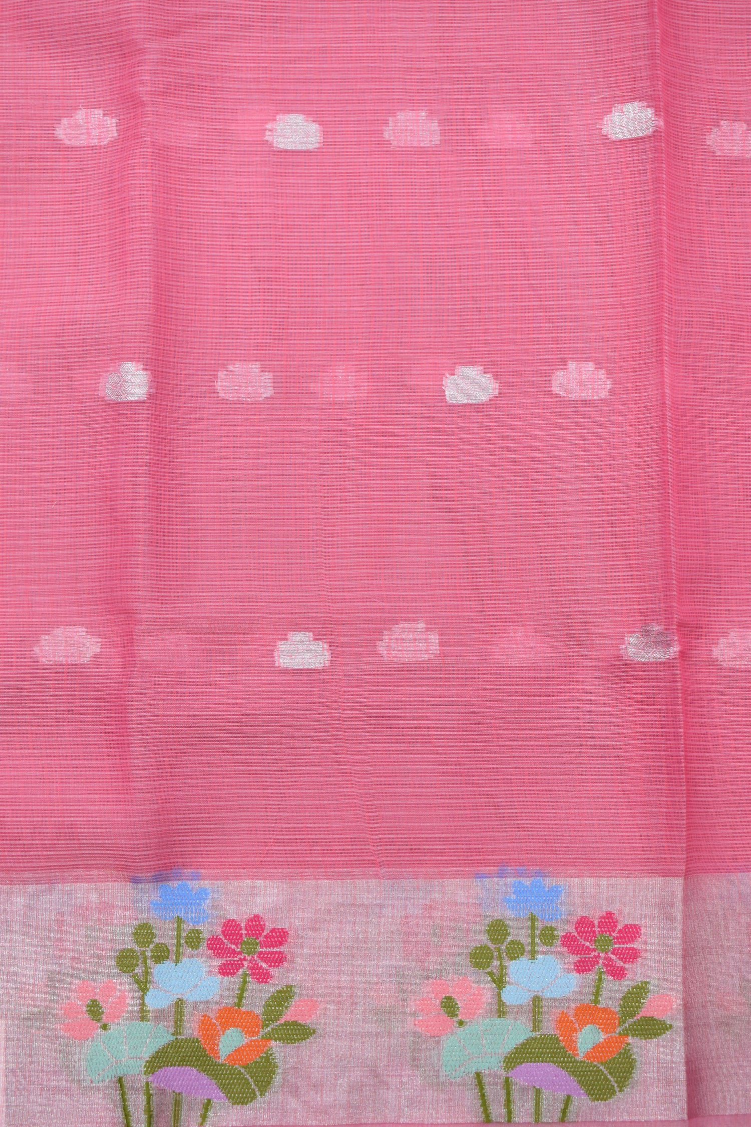 SALMON PINK-BENARAS KOTA WEAVING SAREE