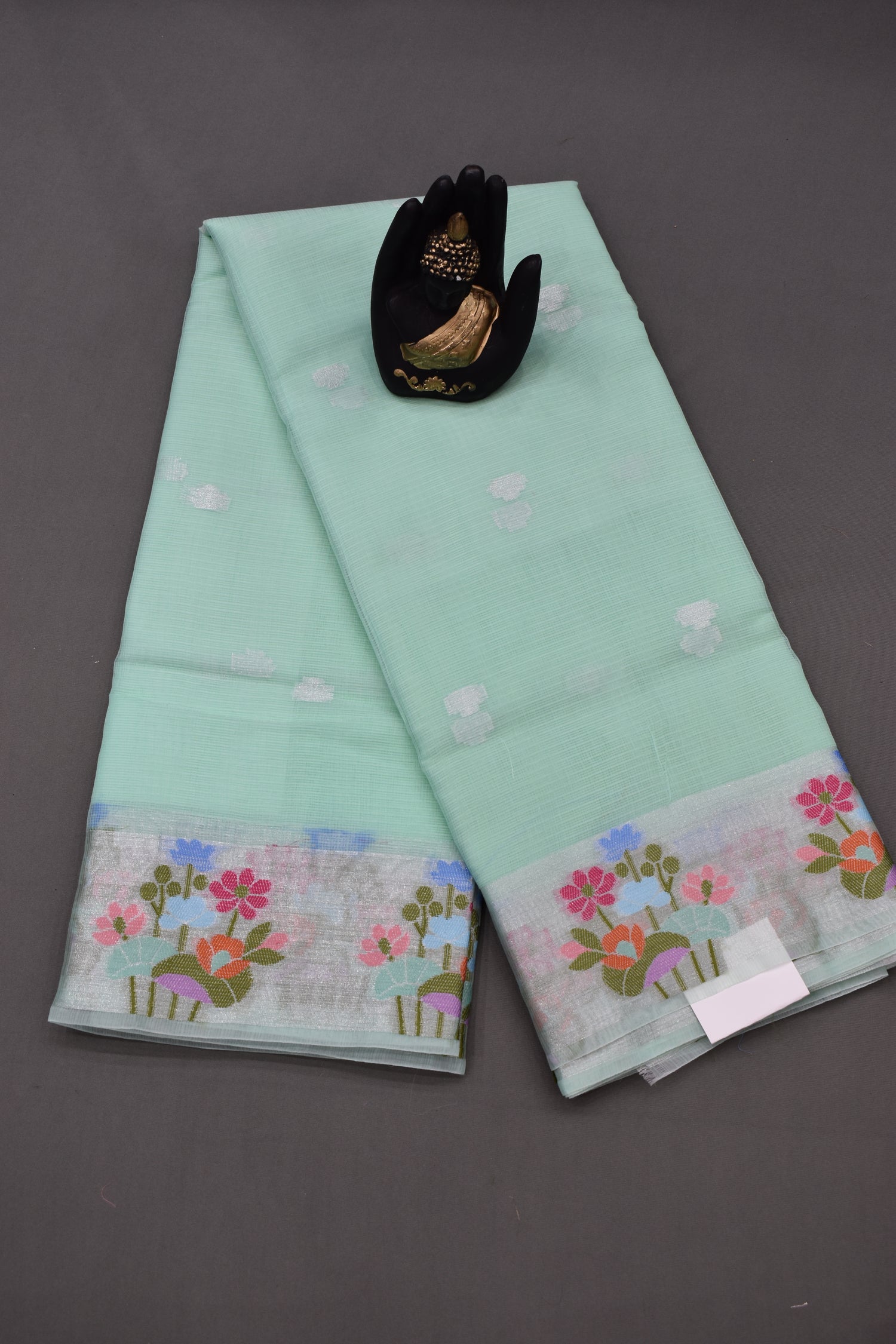 OCEAN GREEN-BENARAS KOTA WEAVING SAREE