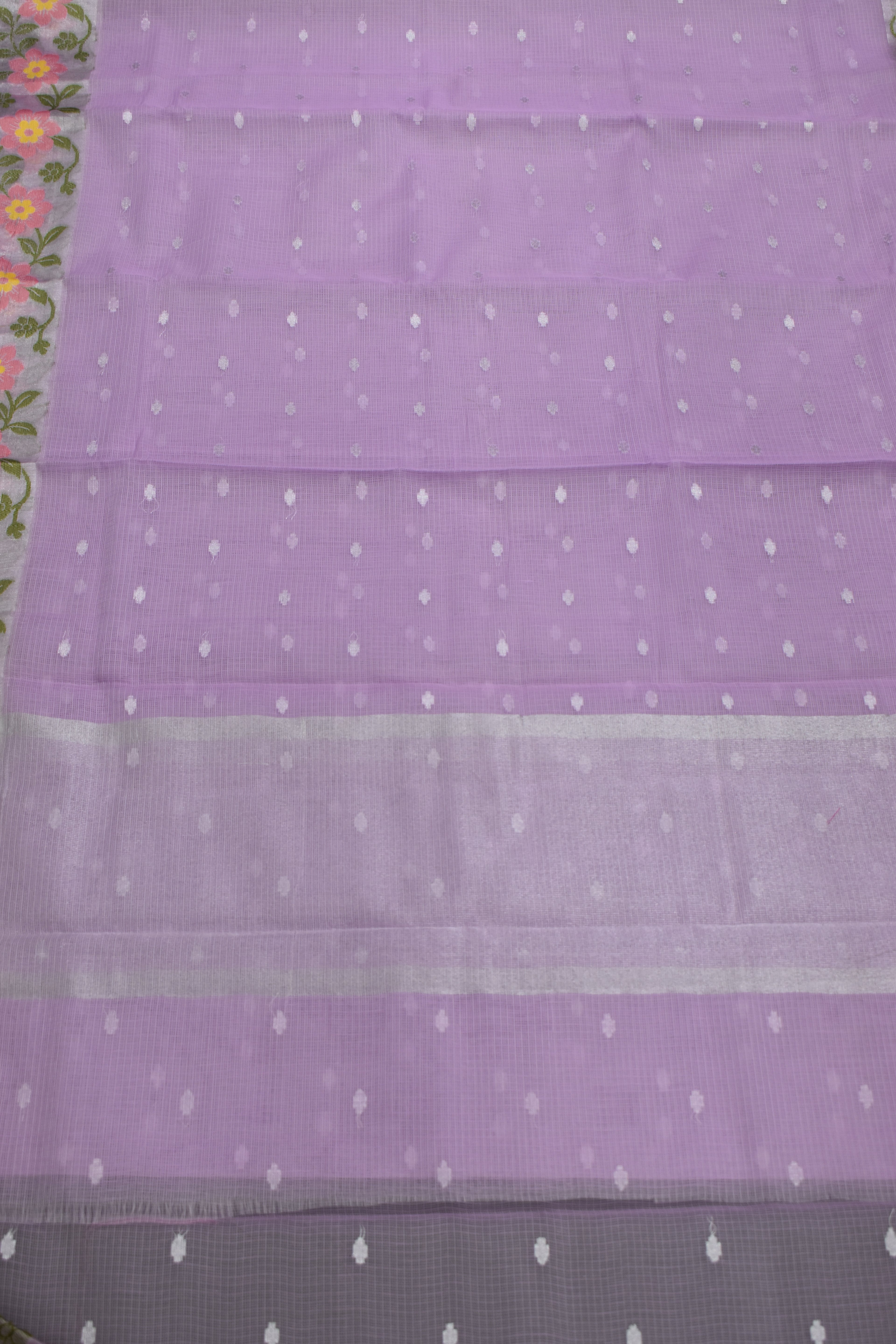 LIGHT VIOLET-BENARAS KOTA WEAVING SAREE
