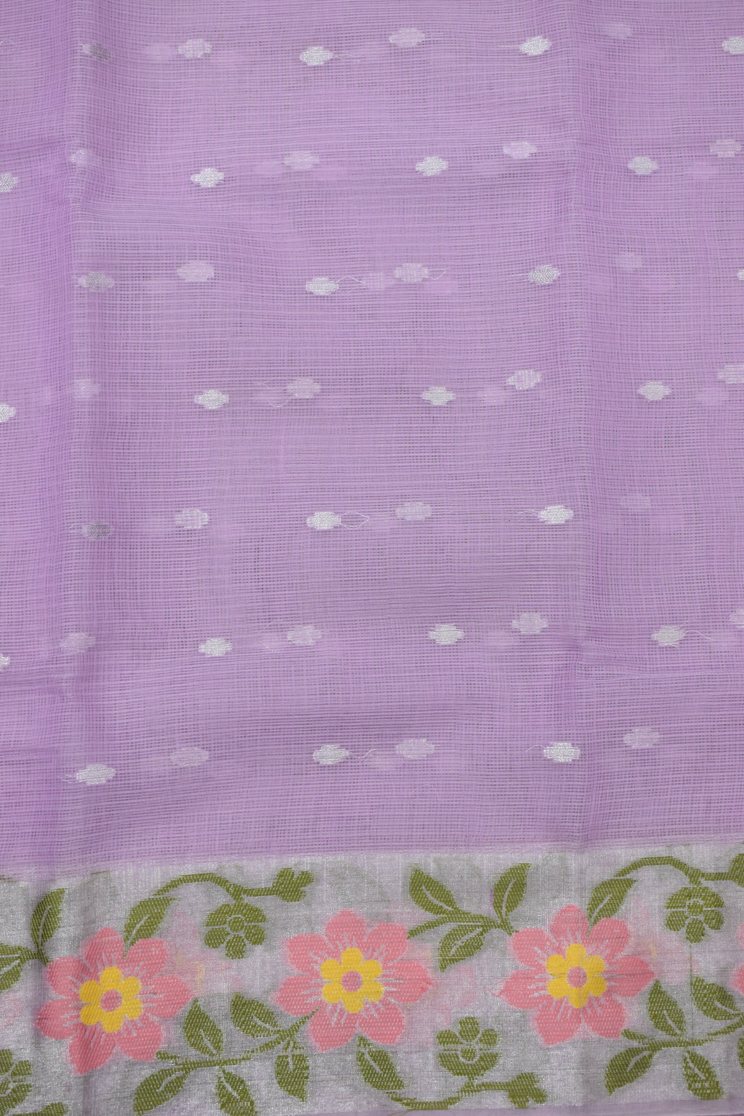 LIGHT VIOLET-BENARAS KOTA WEAVING SAREE