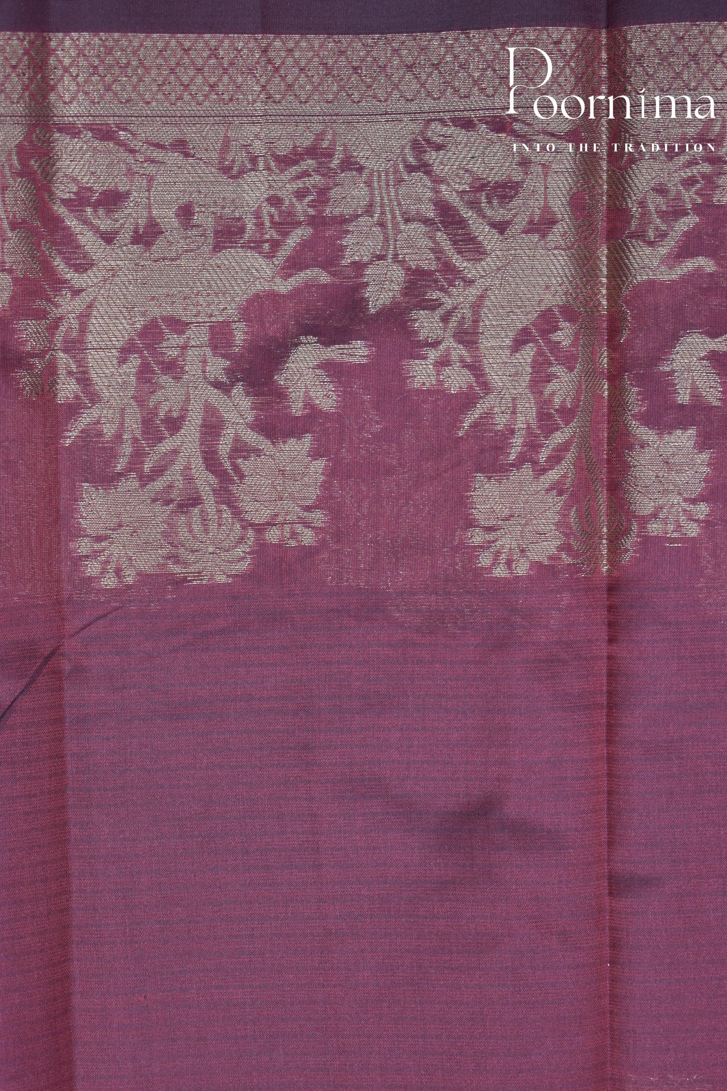 MAROON- BENARAS KOTA WEAVING SAREE