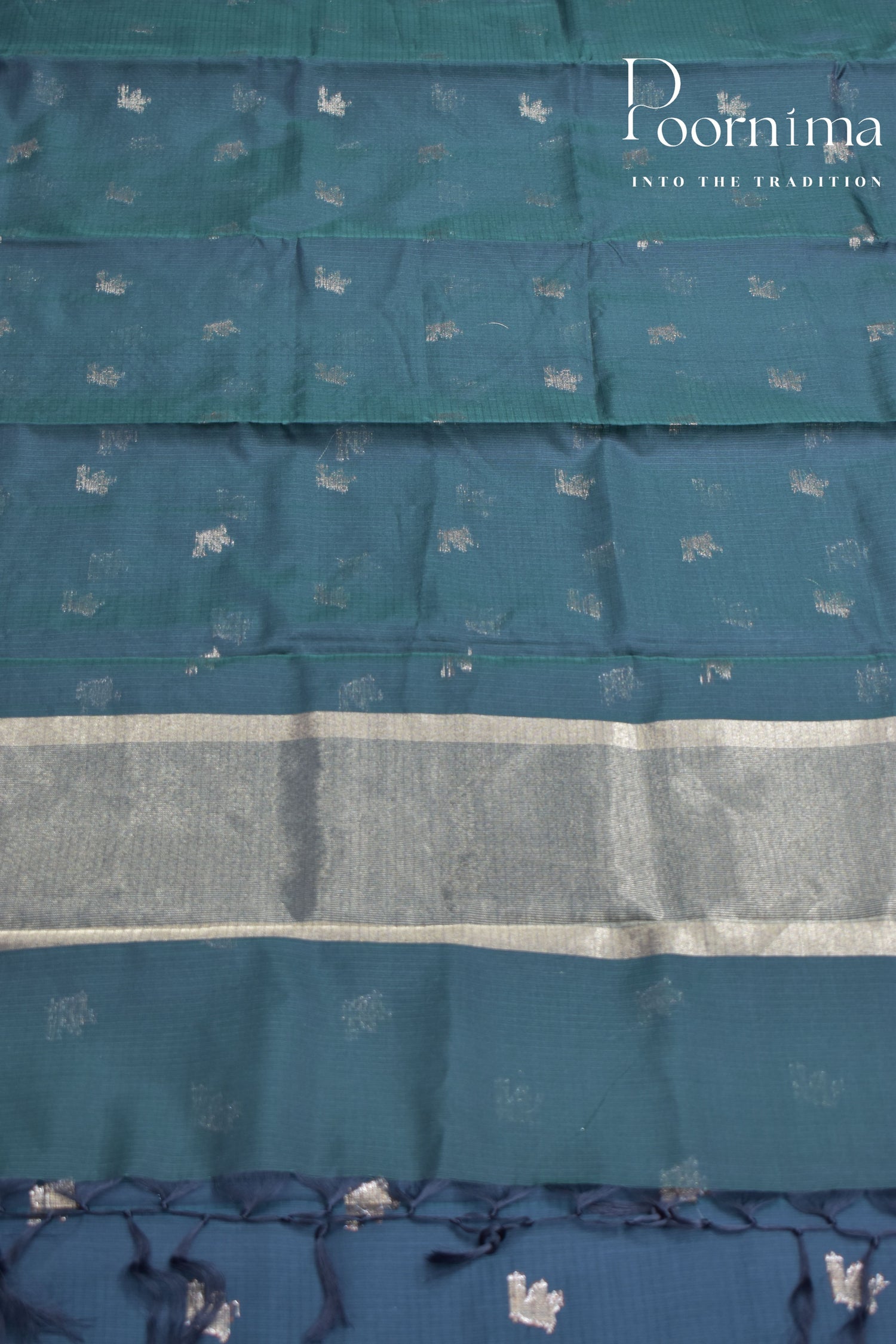 DARK GREEN- BENARAS KOTA WEAVING SAREE