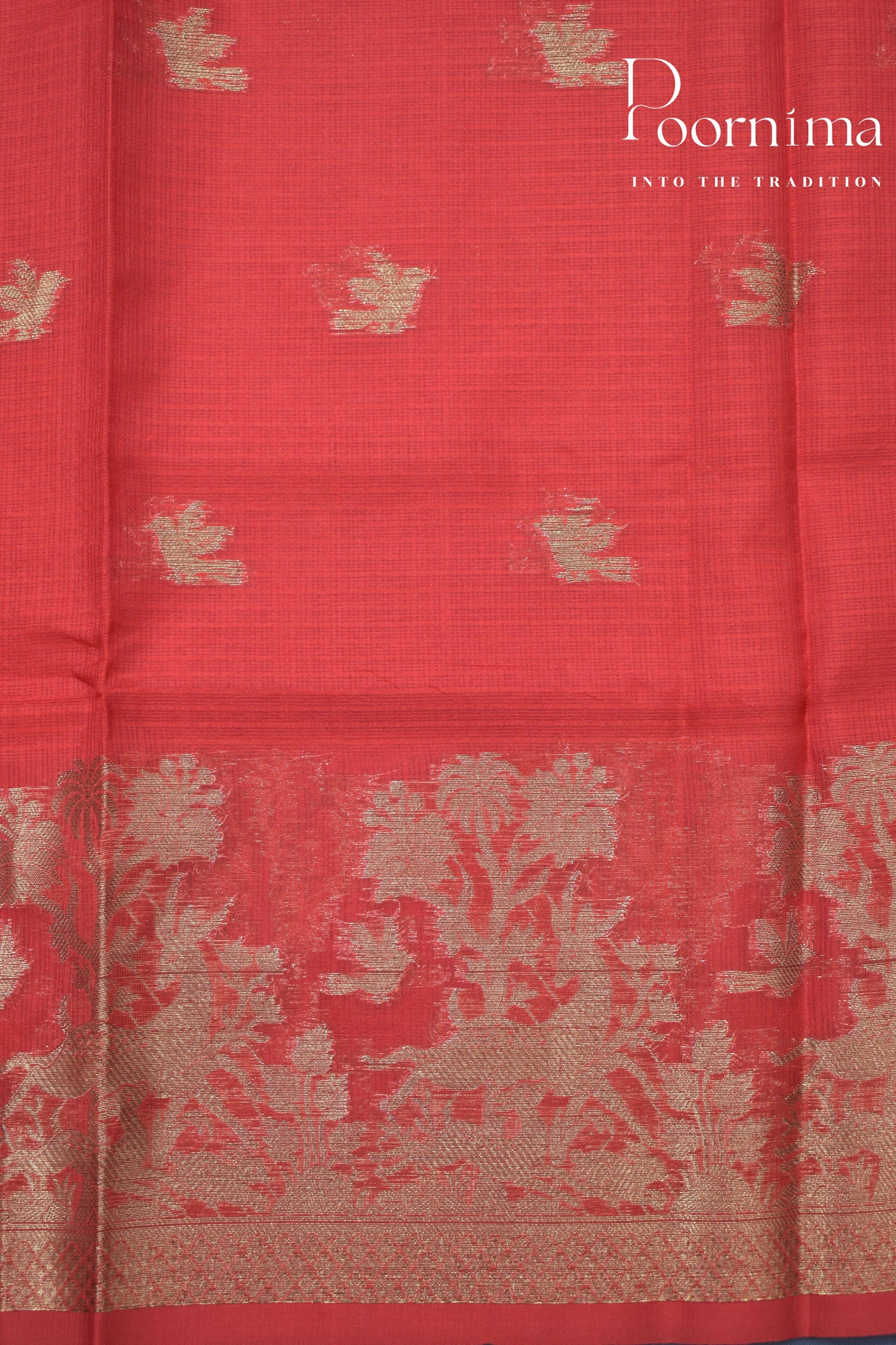 RED- BENARAS WEAVING SAREE