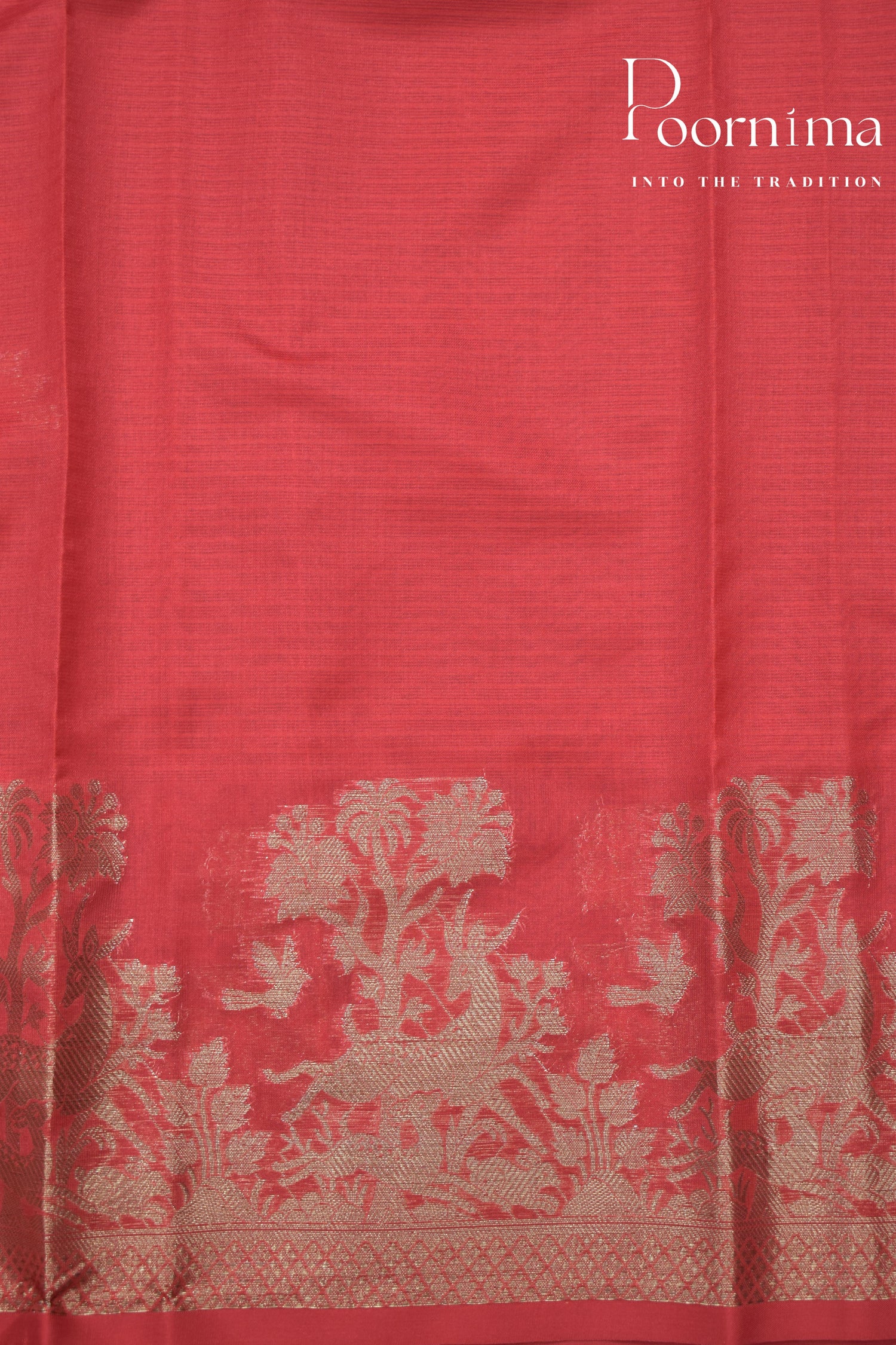 RED- BENARAS WEAVING SAREE