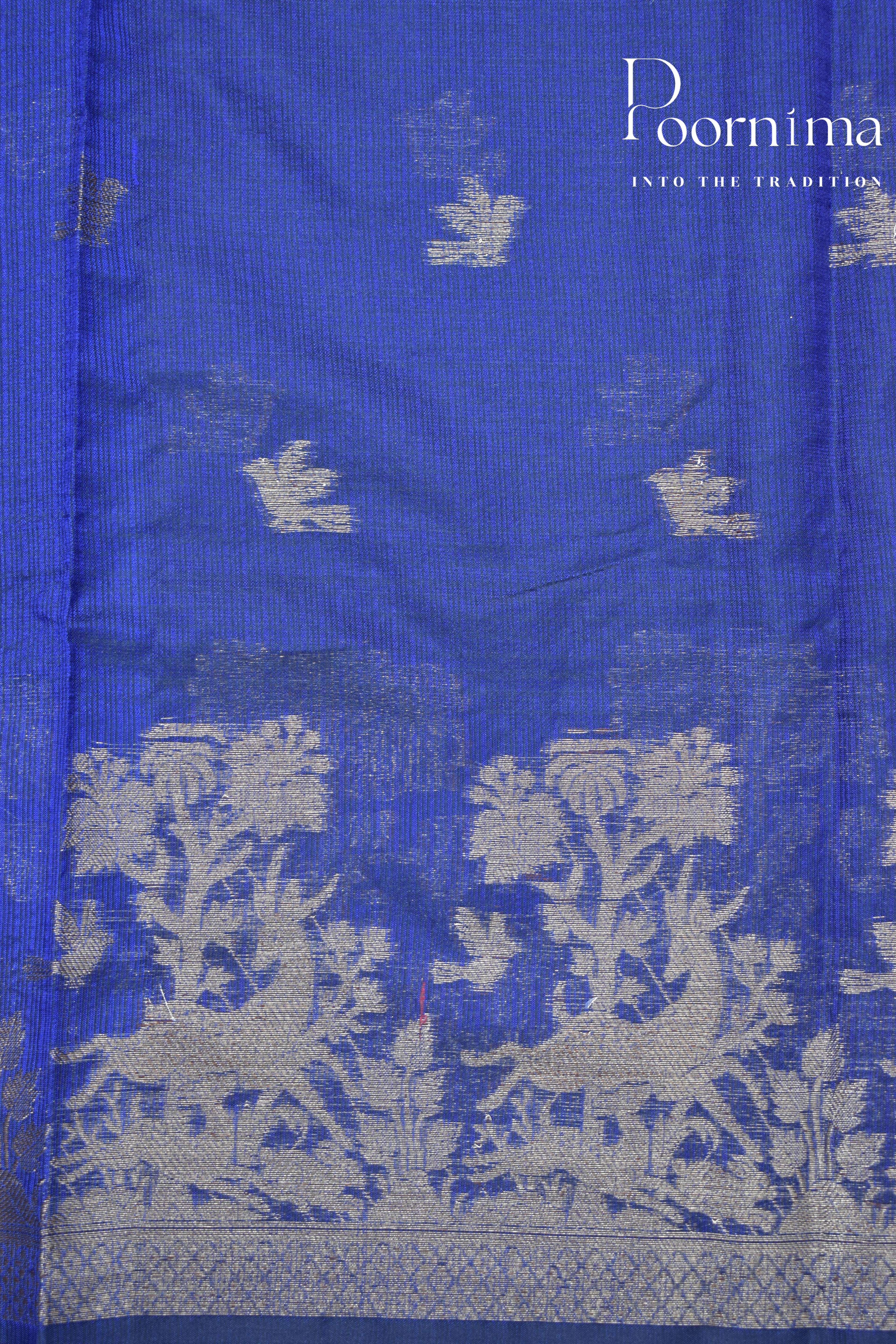 BLUE- BENARAS WEAVING SAREE