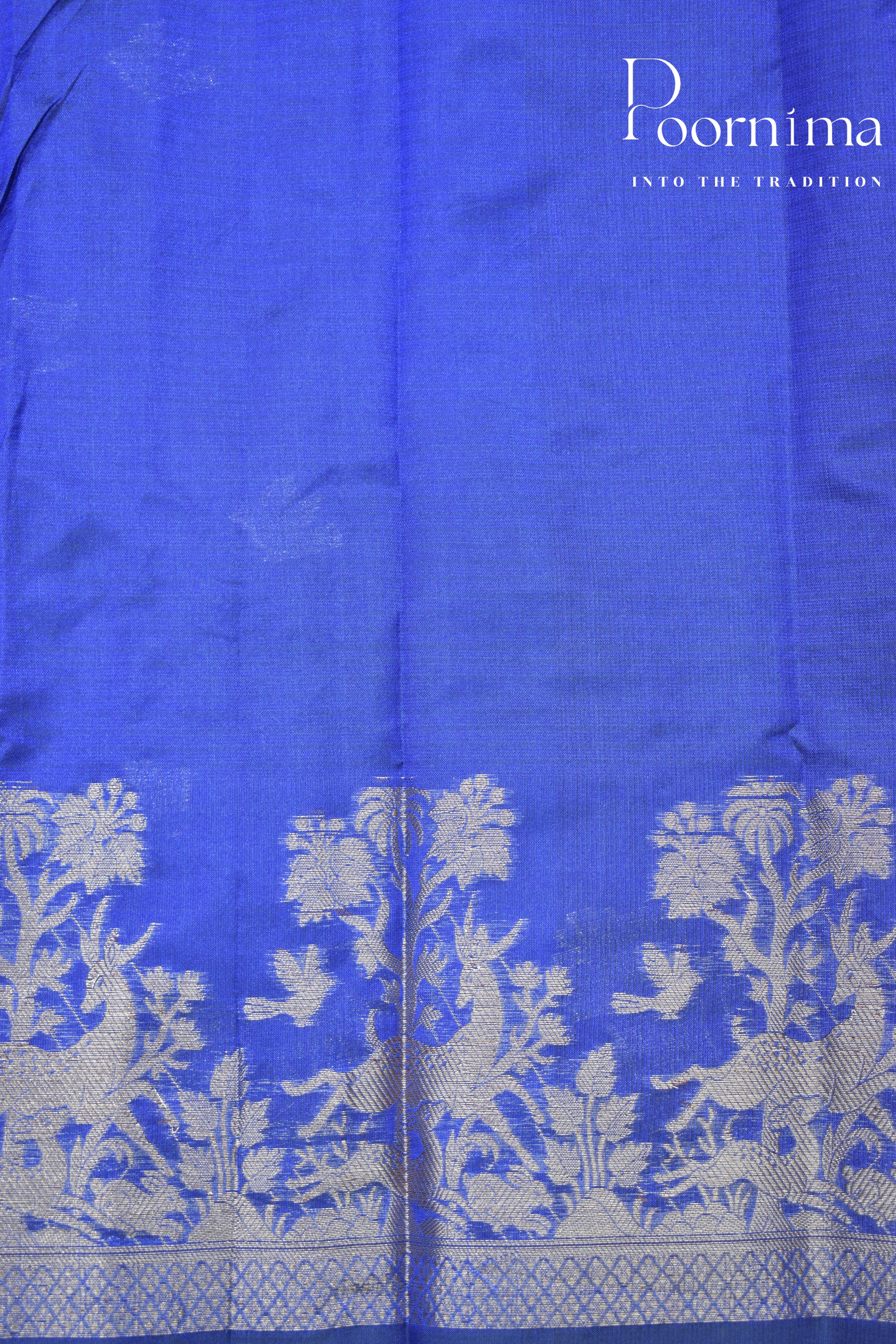 BLUE- BENARAS WEAVING SAREE