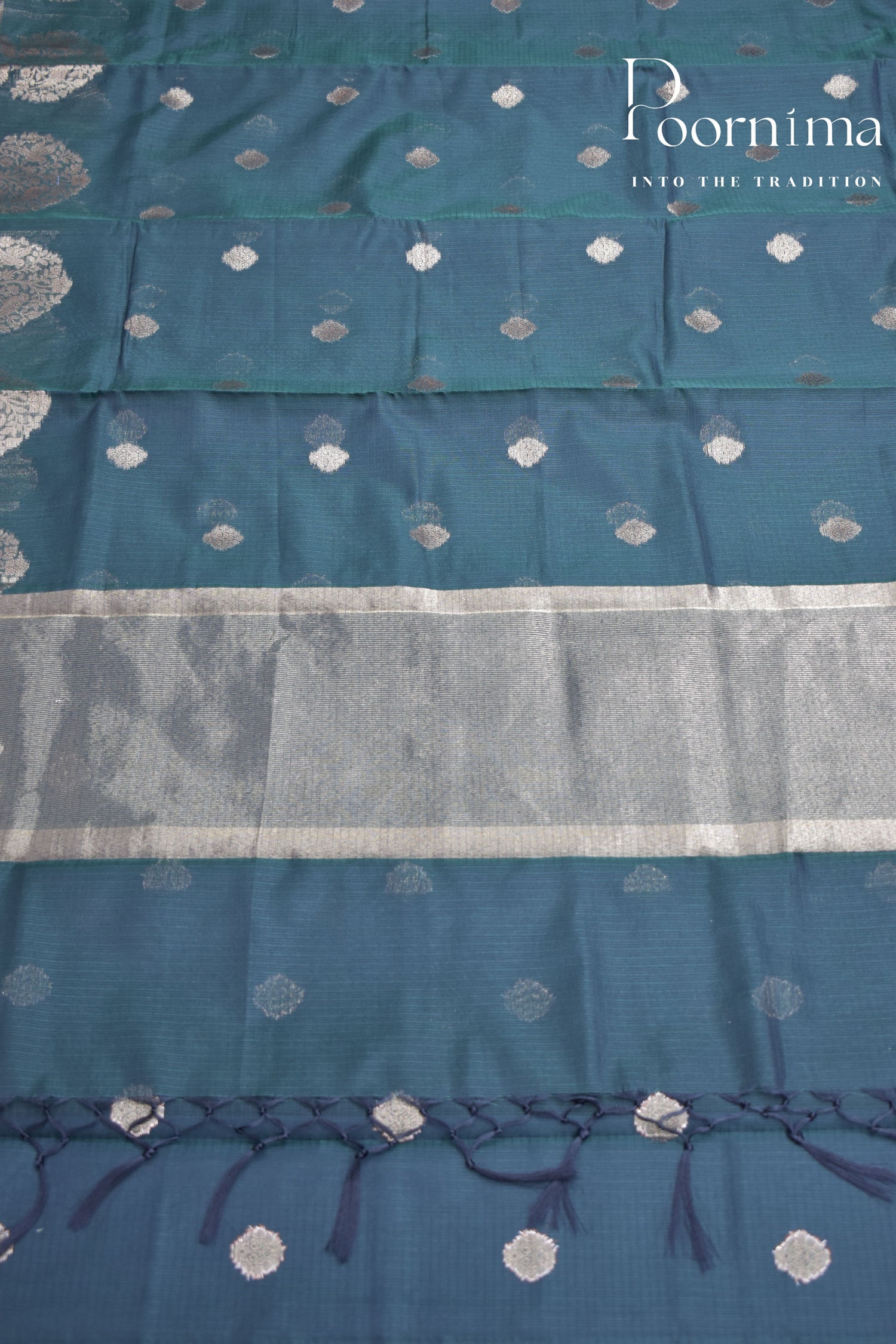 DARK GREEN- BENARAS KOTA WEAVING SAREE