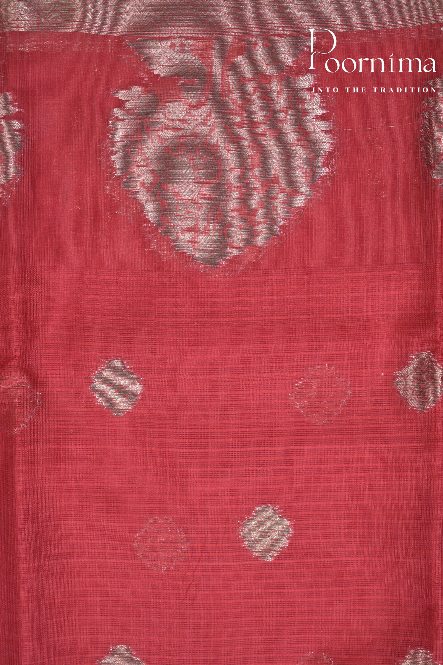 RED- BENARAS KOTA WEAVING SAREE