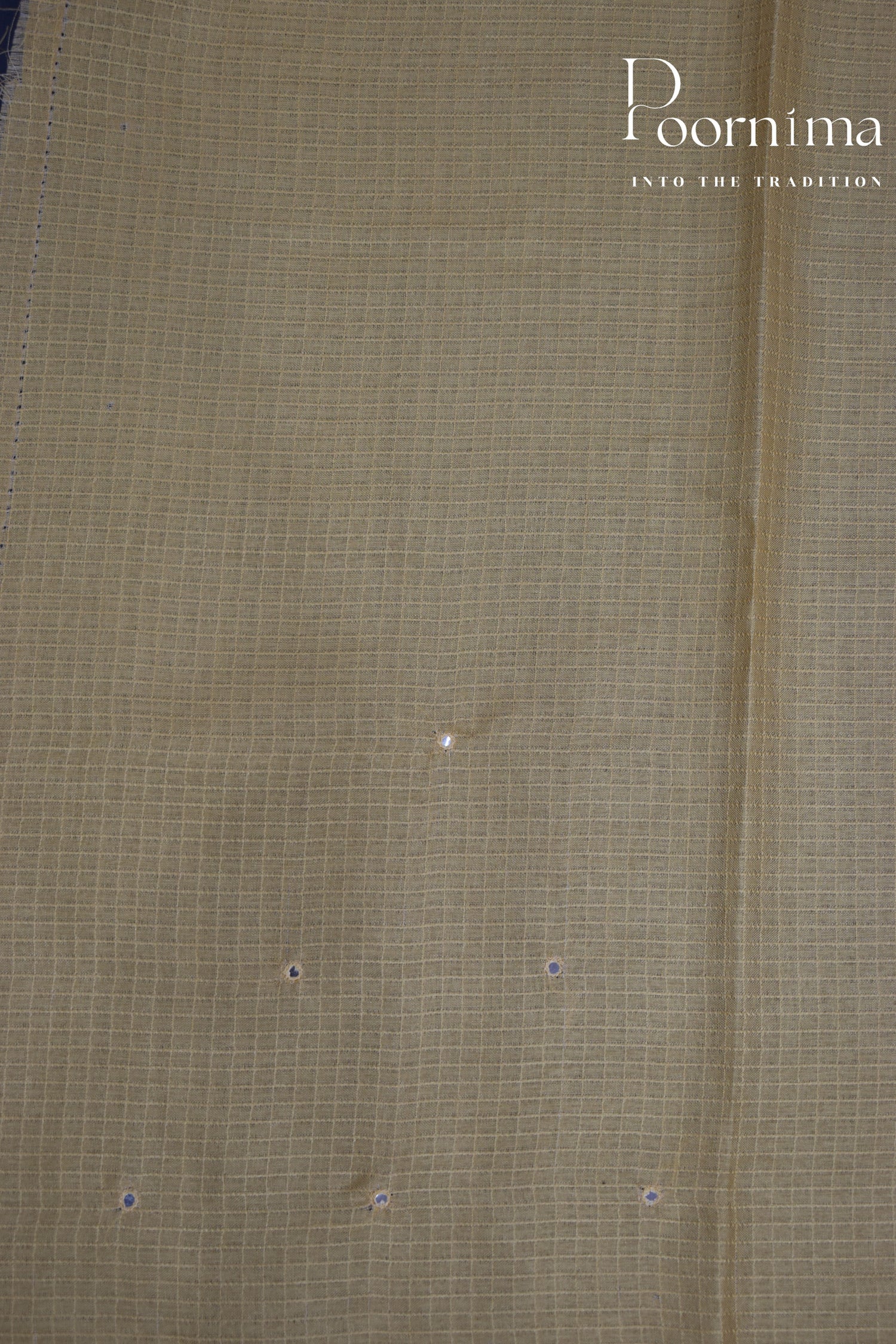 CREAM- BENARAS KOTA WEAVING SAREE