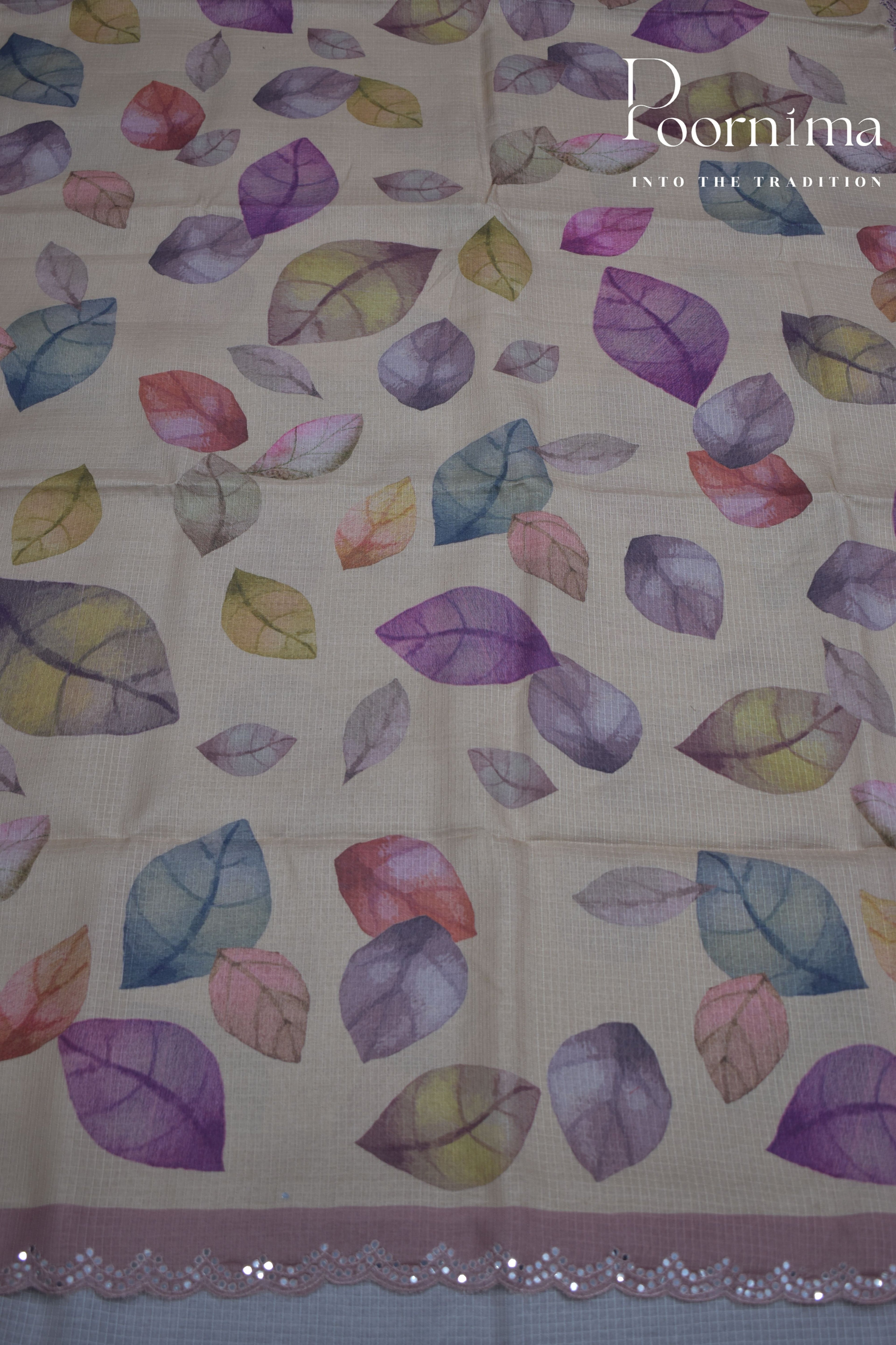 CHIKOO-DESIGNER WORK SAREE