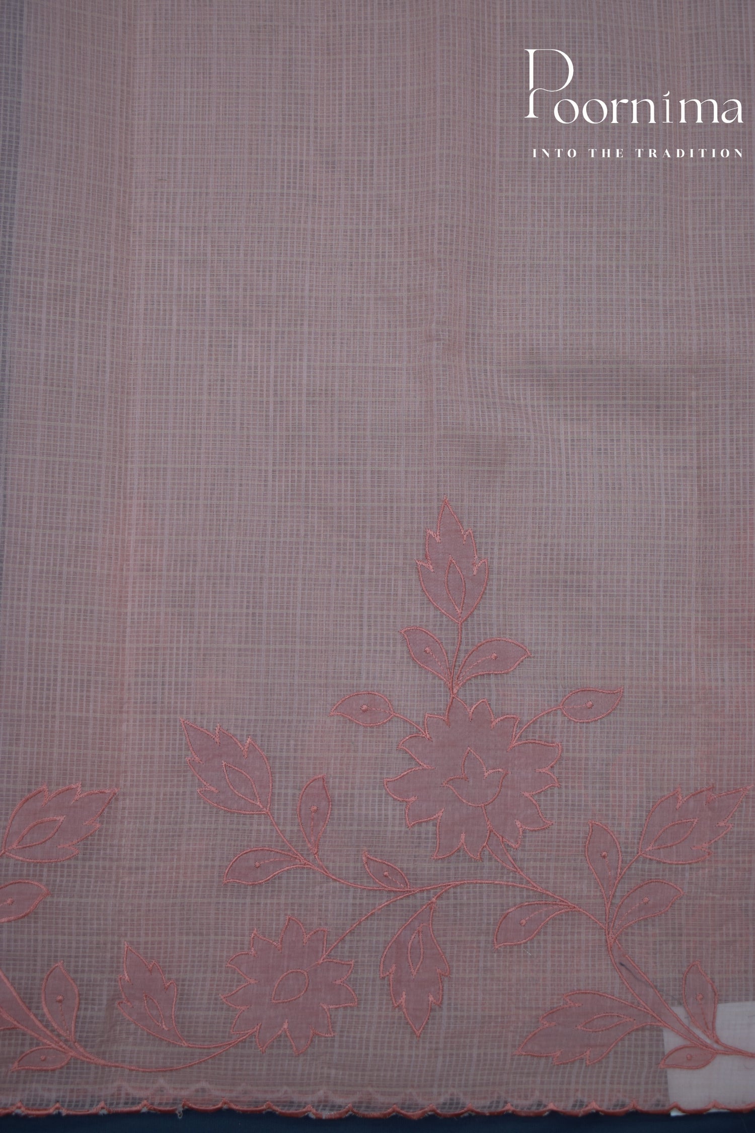 SALMON PINK- BENARAS KOTA WEAVING SAREE