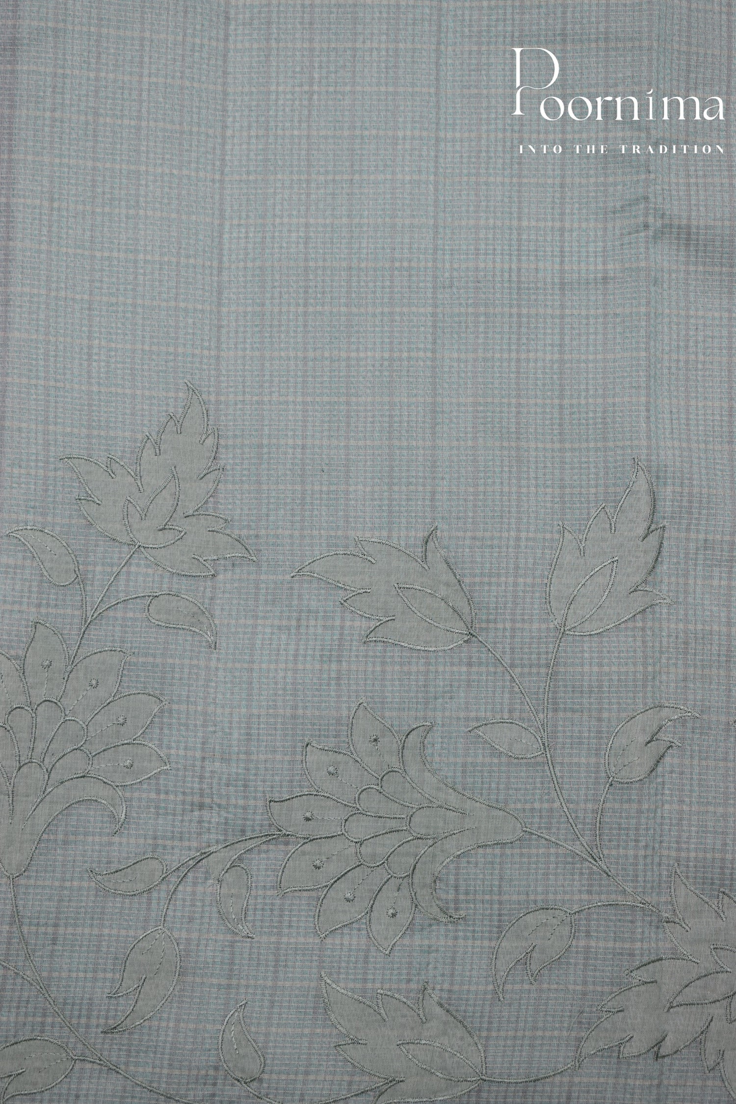 BASIL GREEN- BENARAS KOTA WEAVING SAREE