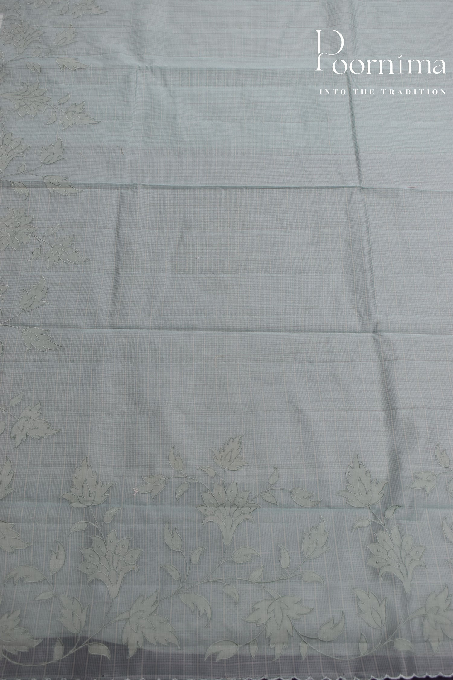 BASIL GREEN- BENARAS KOTA WEAVING SAREE