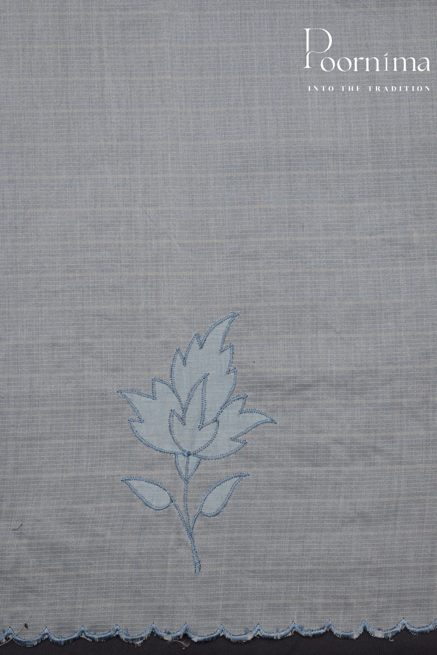 LIGHT SKY BLUE- BENARAS KOTA WEAVING SAREE