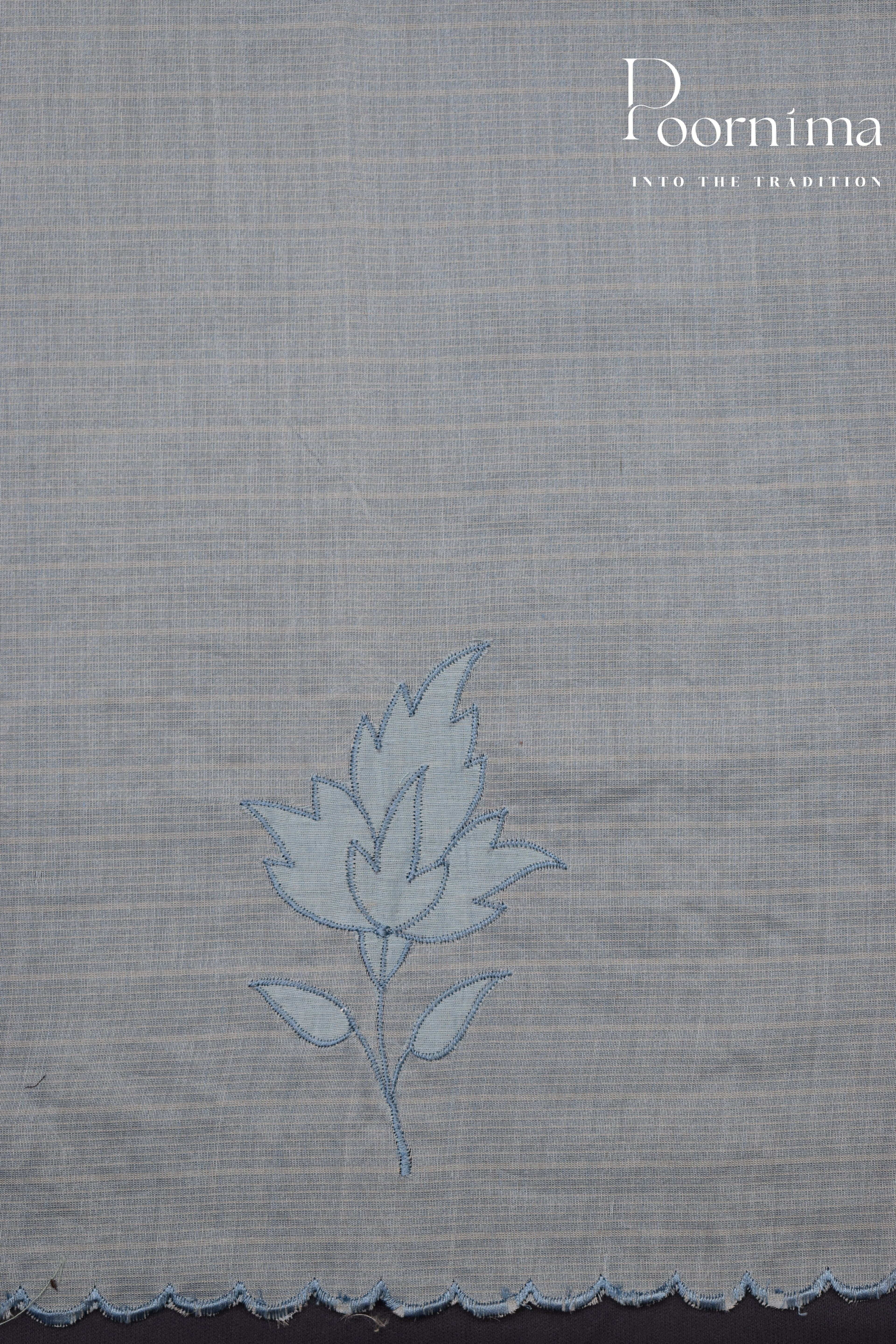 LIGHT SKY BLUE- BENARAS KOTA WEAVING SAREE
