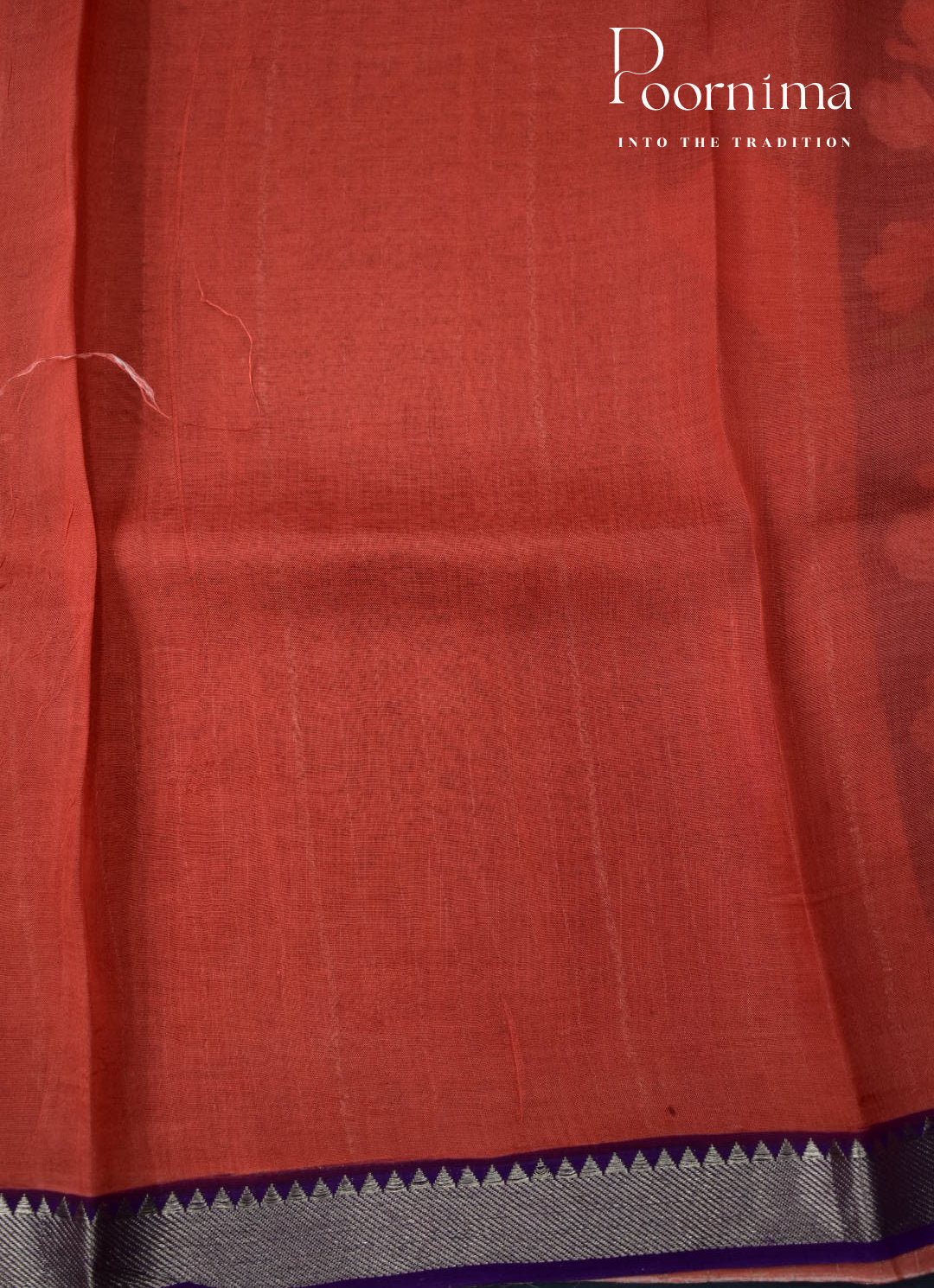 PURPLE - MANGALAGIRI SILK SAREE WITH GEORGETTE  DIGITAL PRINT