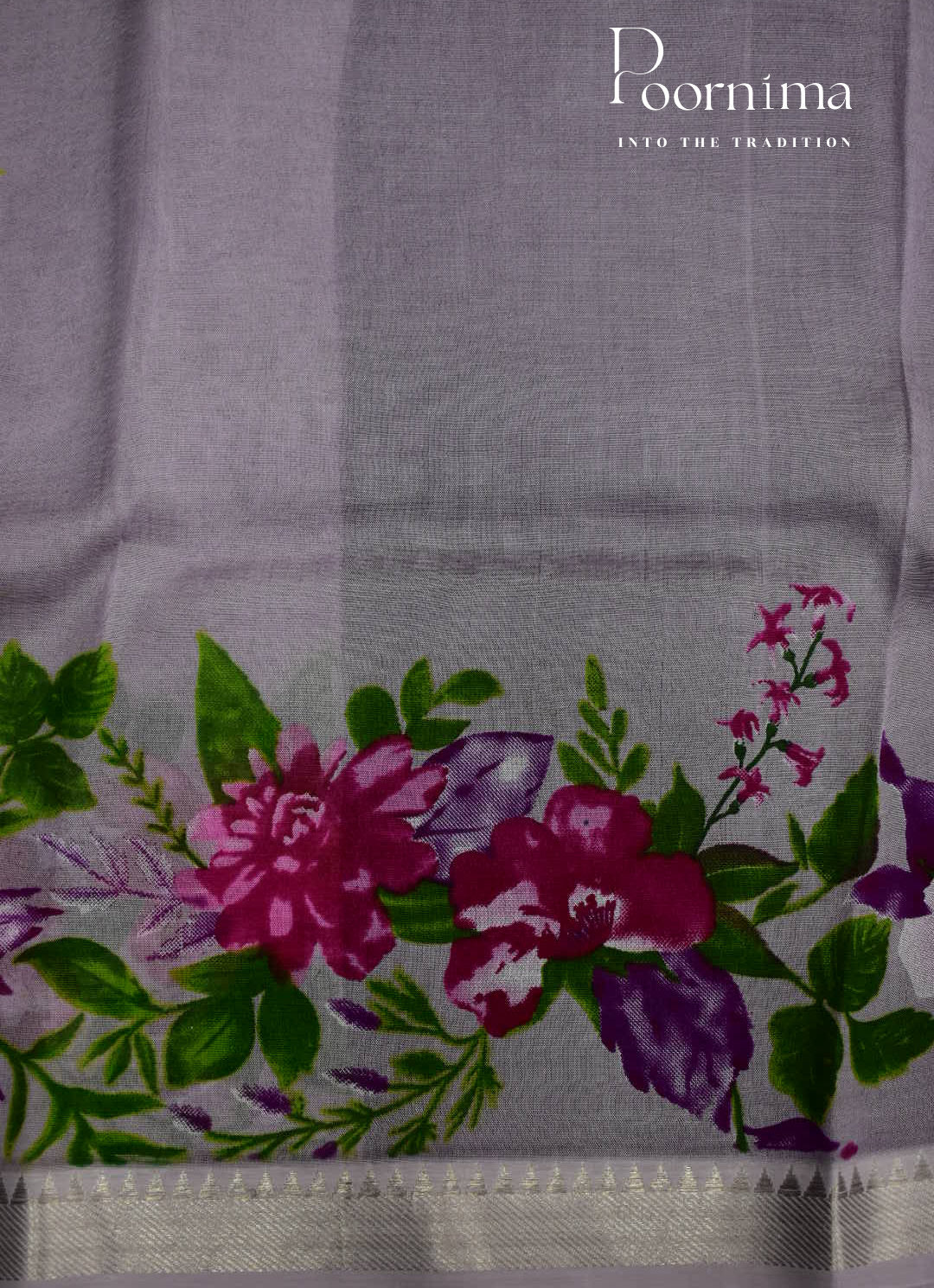 MANGALAGIRI SILK SAREE WITH DIGITAL PRINT