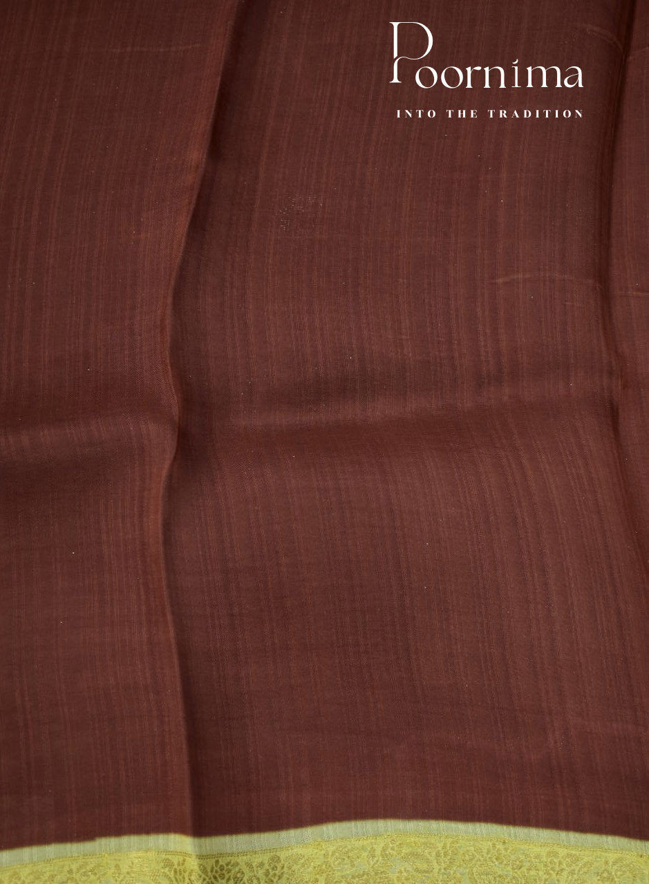 PASTEL YELLOW - MANGALAGIRI JUTE GEORGETTE SAREE